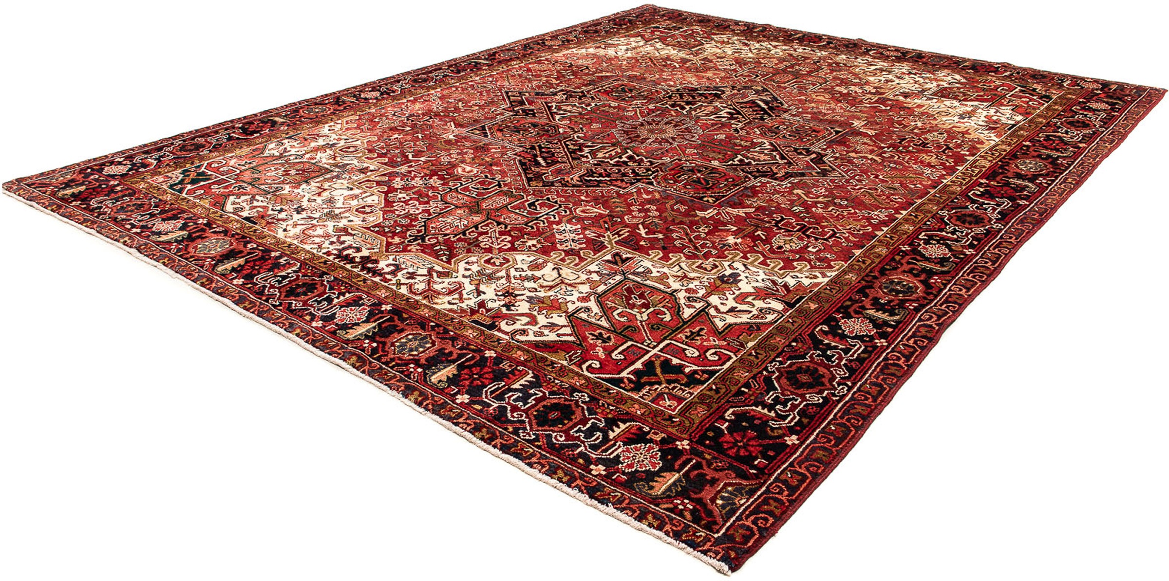 Image of morgenland Orientteppich »Perser - Nomadic - 400 x 310 cm - dunkelrot«, rechteckig, 10 mm Höhe, Wohnzimmer, Handgeknüpft, Einzelstück mit Zertifikat bei Ackermann Versand Schweiz