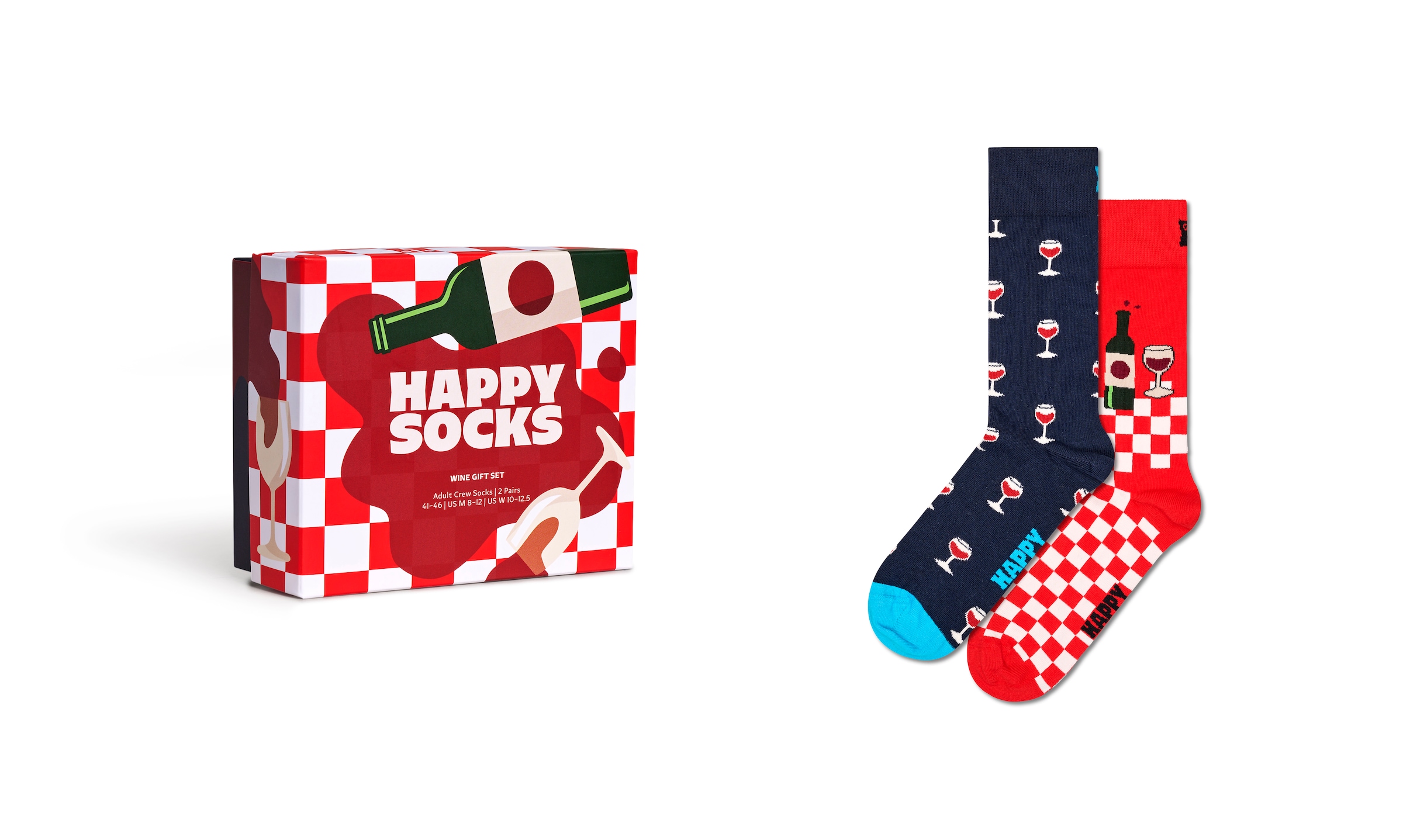 Happy Socks Langsocken, (2er Pack), mit Partymotiven