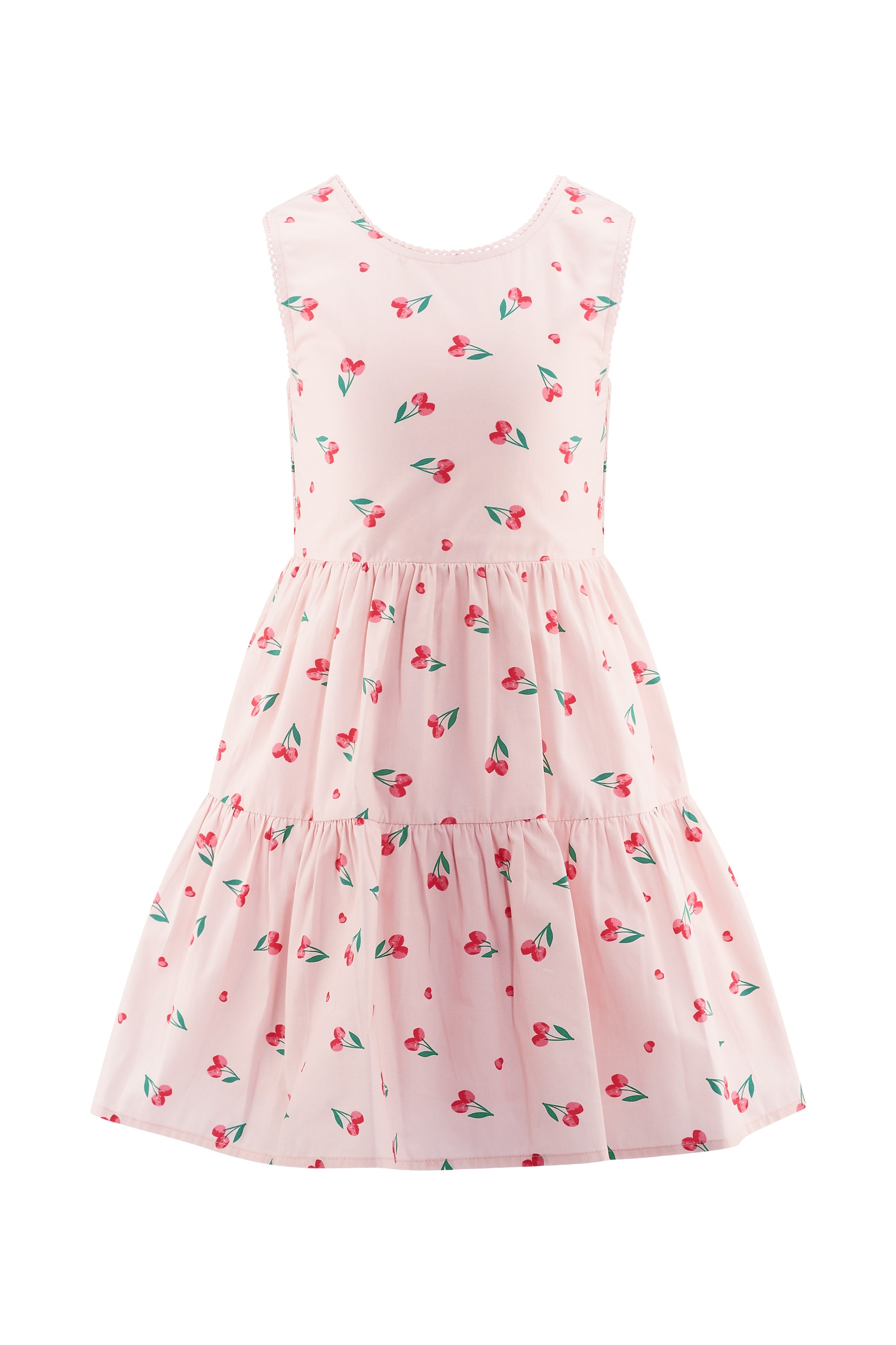 happy girls Robe d'été mit breiten Trägern und Smokeinsatz im Rücken