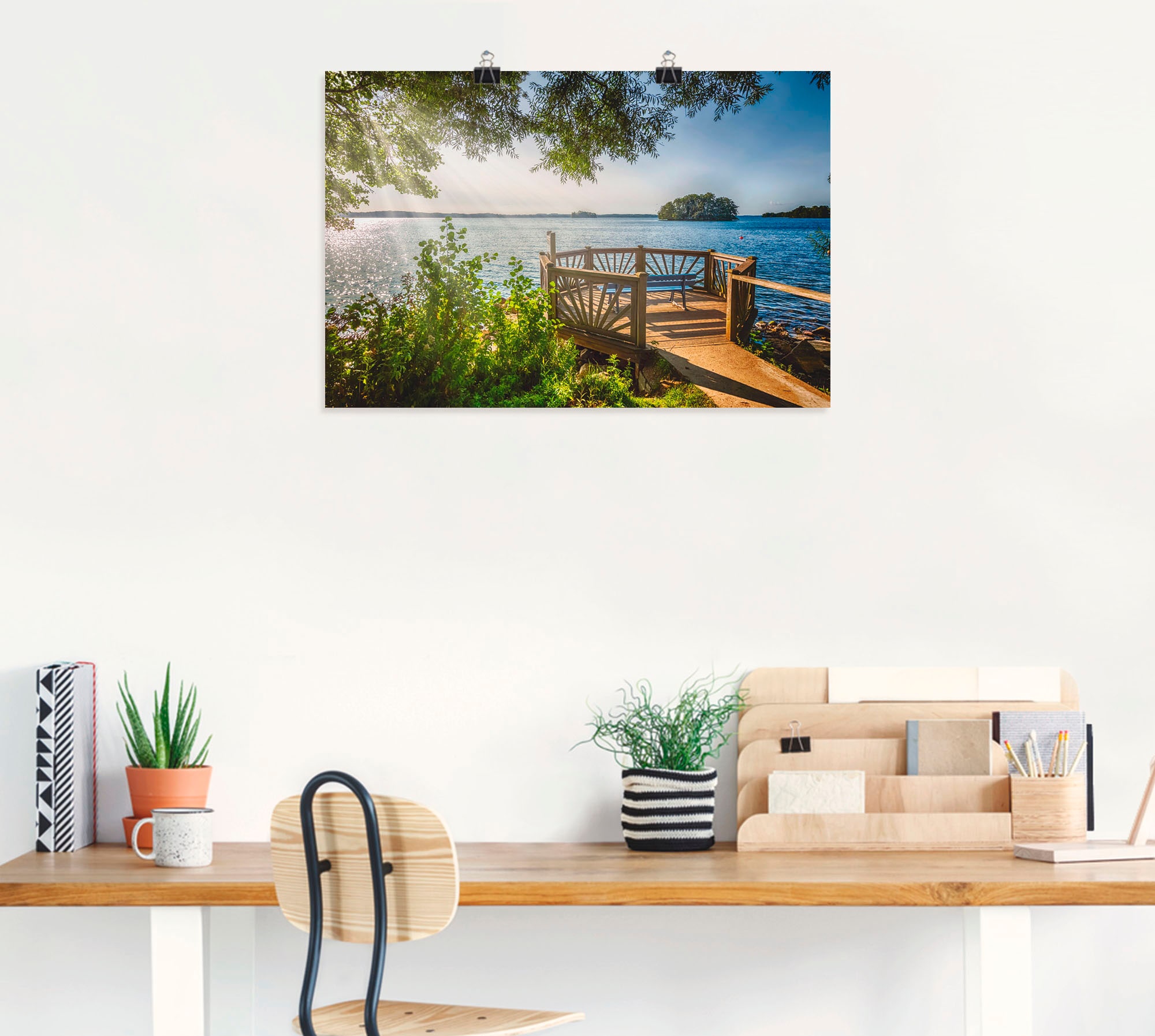 Artland Wandbild »Holsteinsche Schweiz Plöner See«, Gewässer, (1 St.), als Leinwandbild, Poster in verschied. Grössen