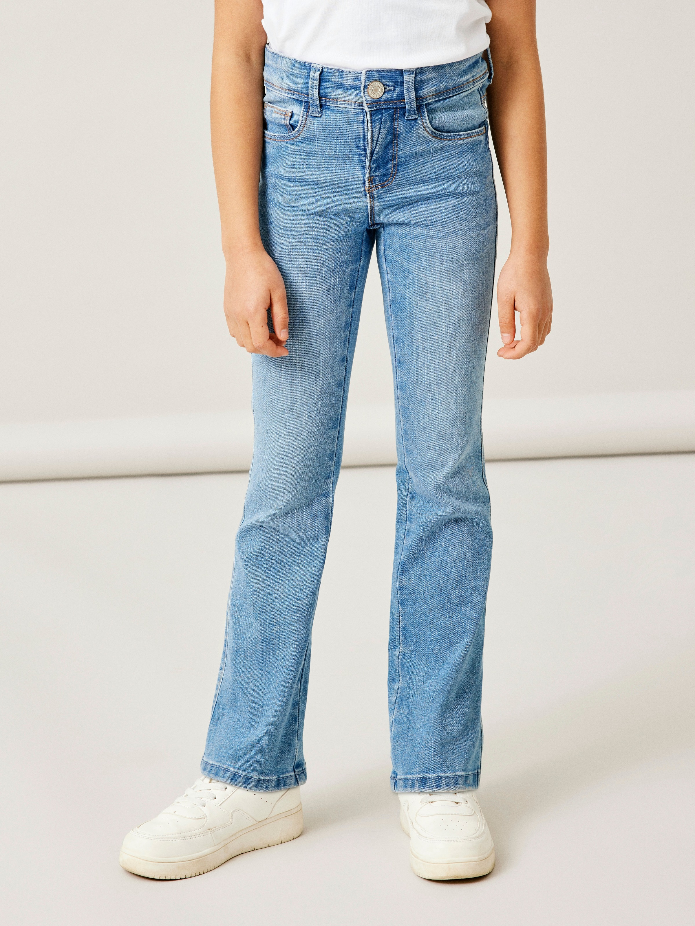 Image of Name It Bootcut-Jeans "NKFPOLLY SKINNY BOOT JEANS 1142-AU NOOS" mit Stretch