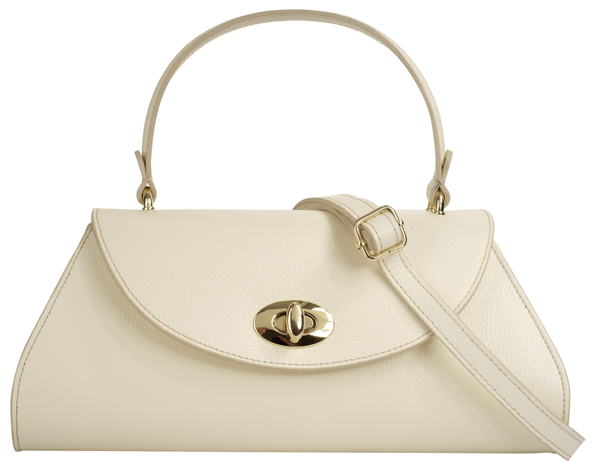 Image of forty Henkeltasche "FORTY Damen LUNAVIVA echt Leder, Made in Italy" echt Leder, Made in Italy