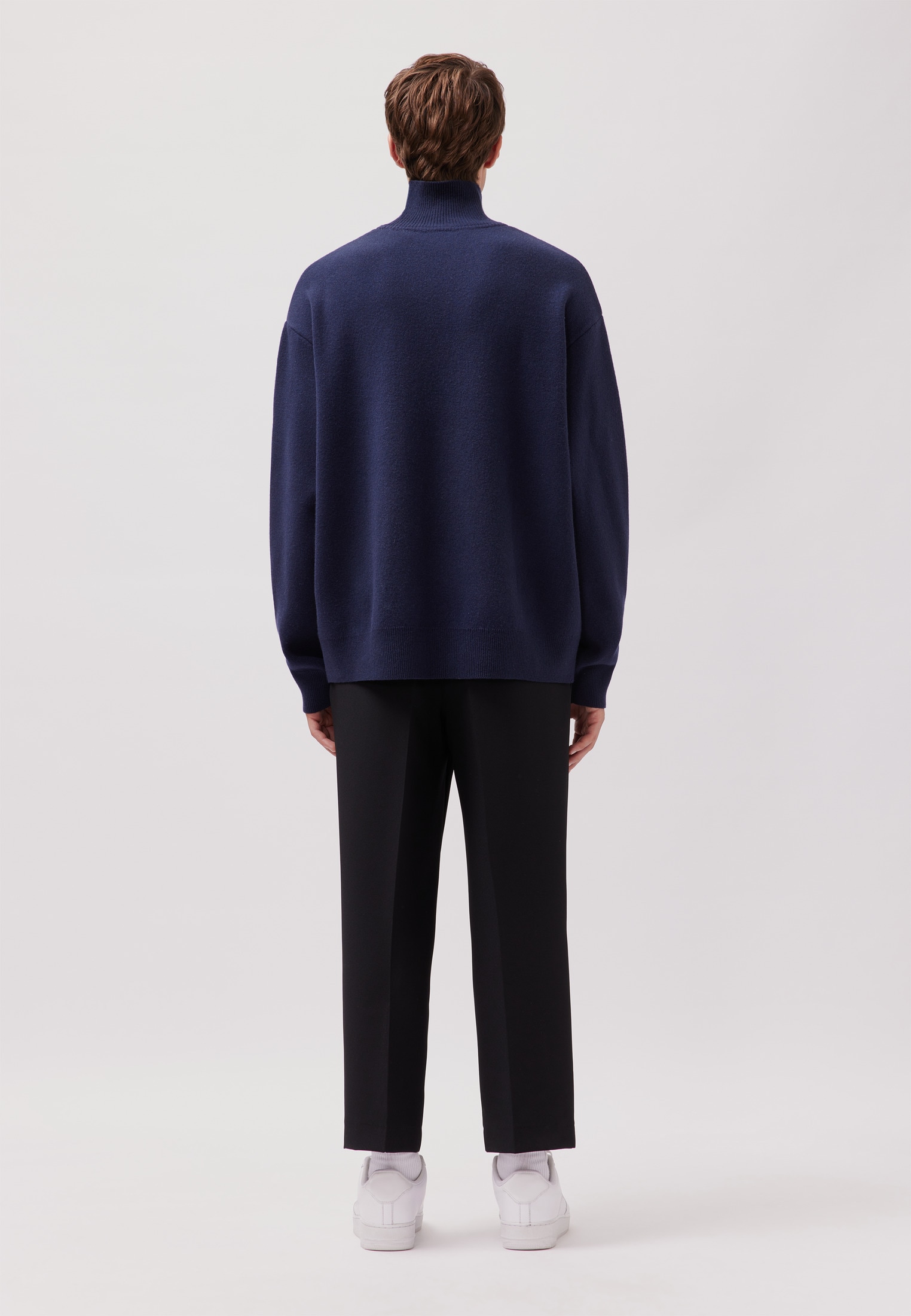 studio seidensticker Pull en tricot 1/1 Stehkragen Uni