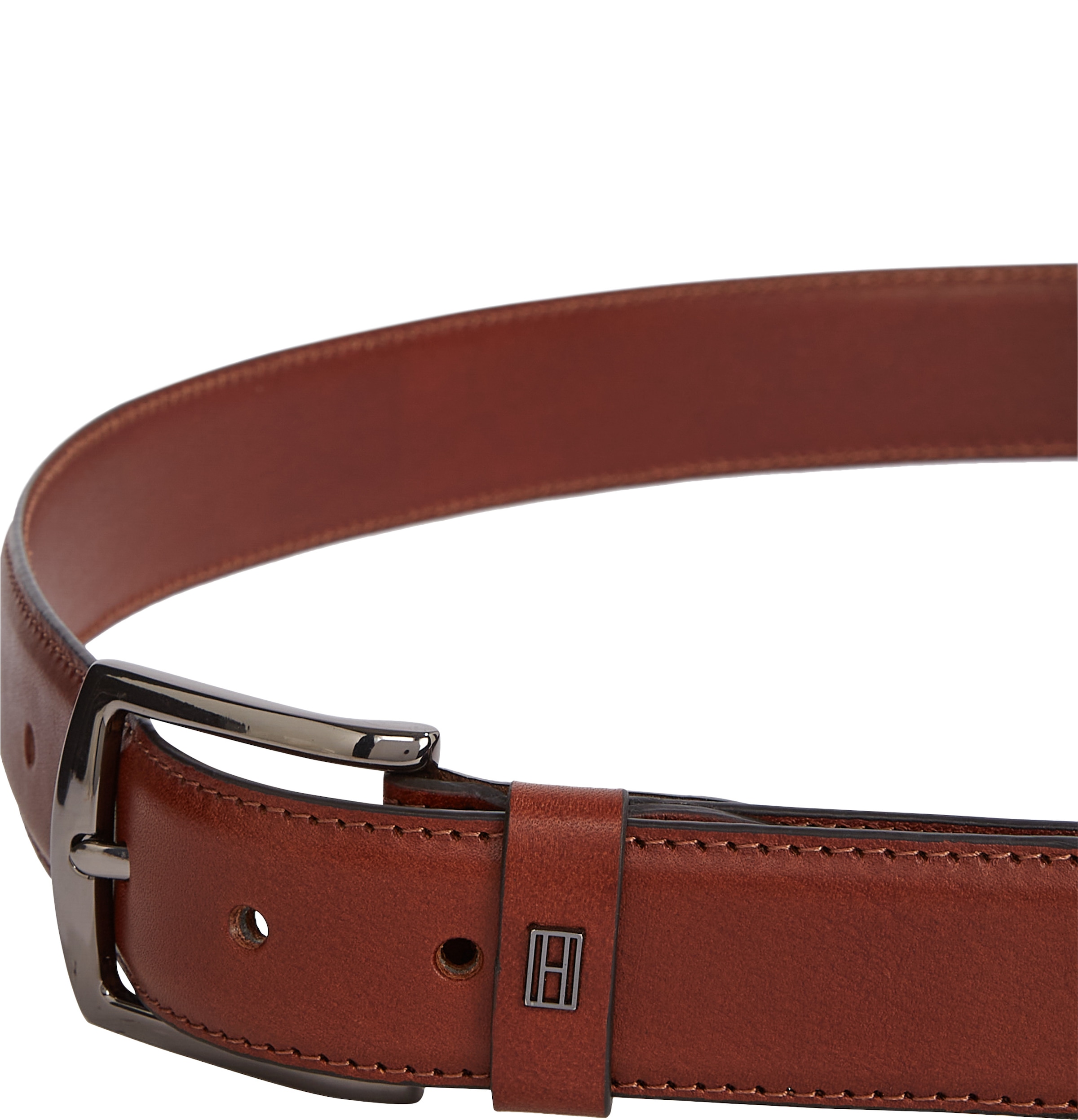 Tommy Hilfiger Ledergürtel »DENTON ELEVATED 3.5«, Grössenverstellbar