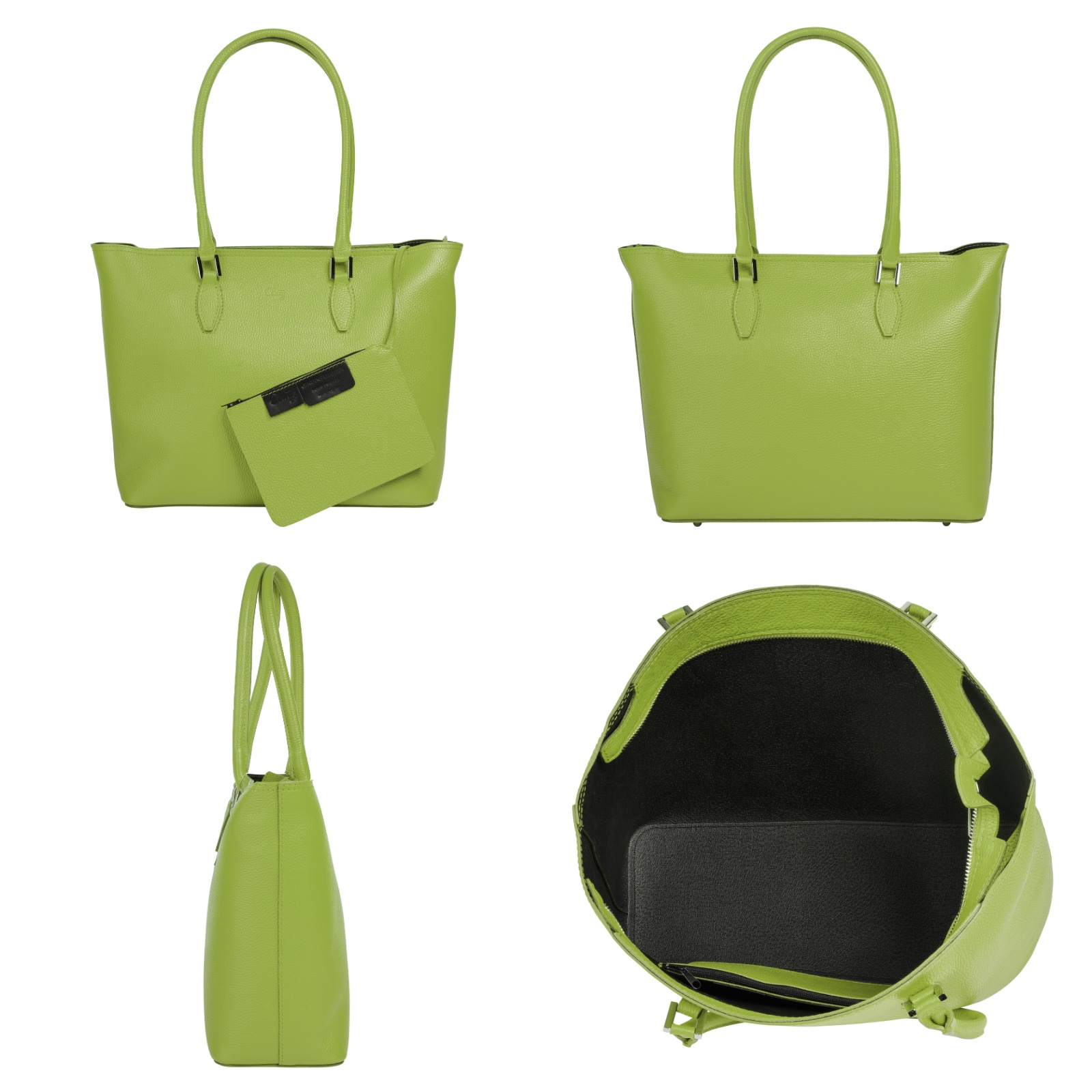 Cluty Shopper, echt Leder, Made in Italy