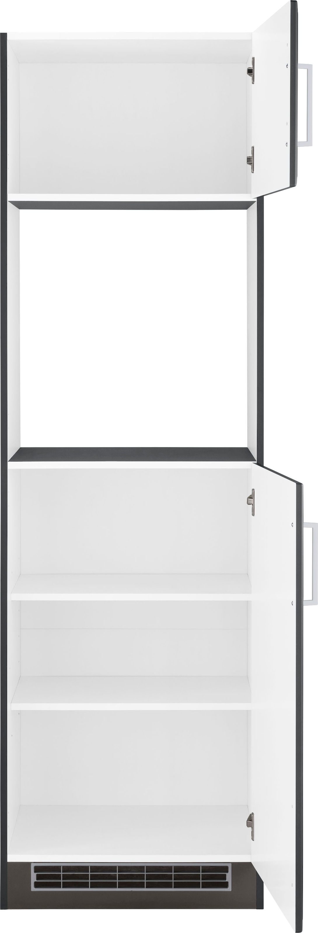 KOCHSTATION Backofenumbauschrank »KS-Stockholm« 60 cm breit, hochwertige MDF-Fronten mit Fräsung