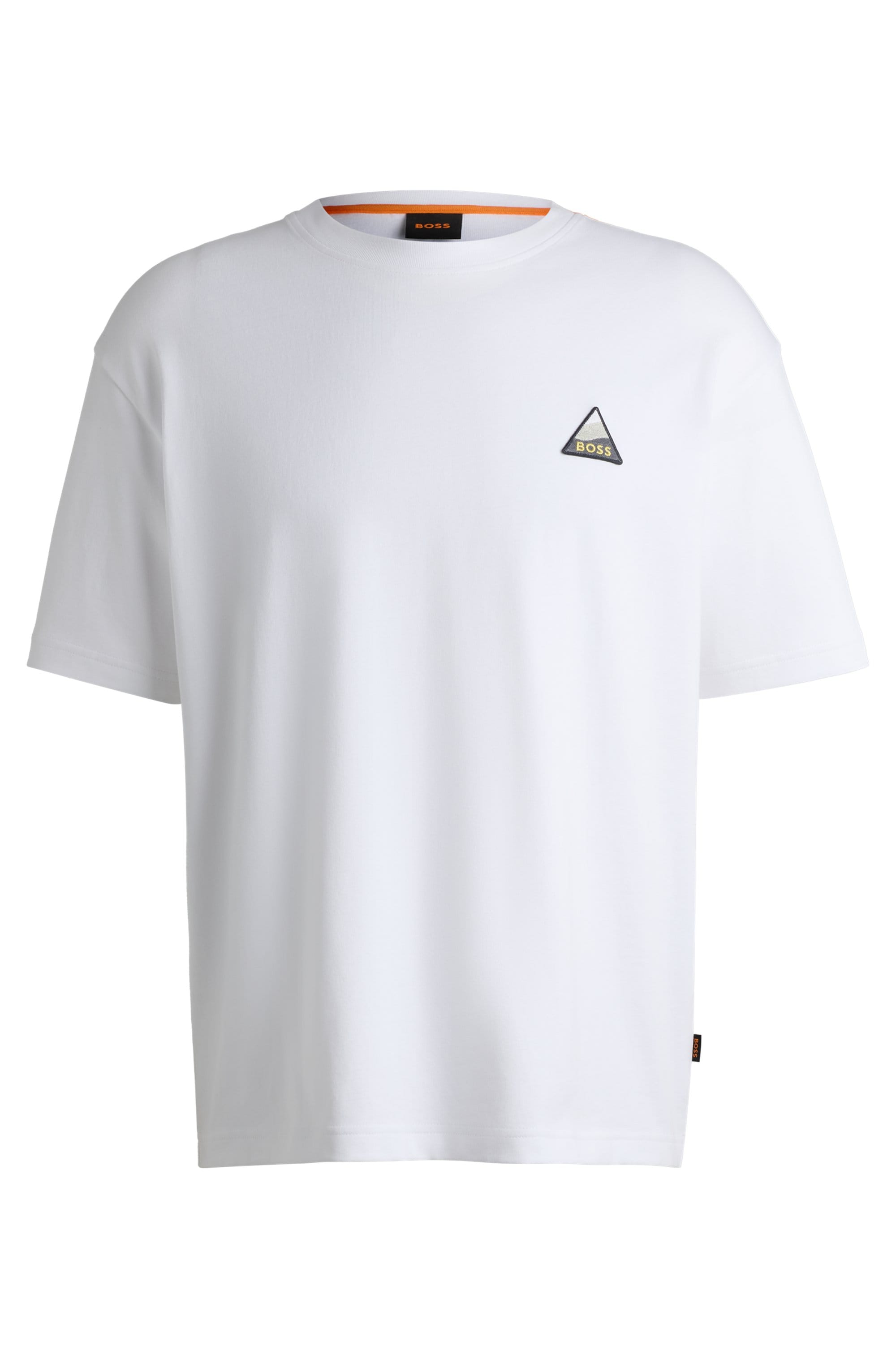 BOSS ORANGE T-Shirt »Te fishpatch«, mit Logo-Aufnäher