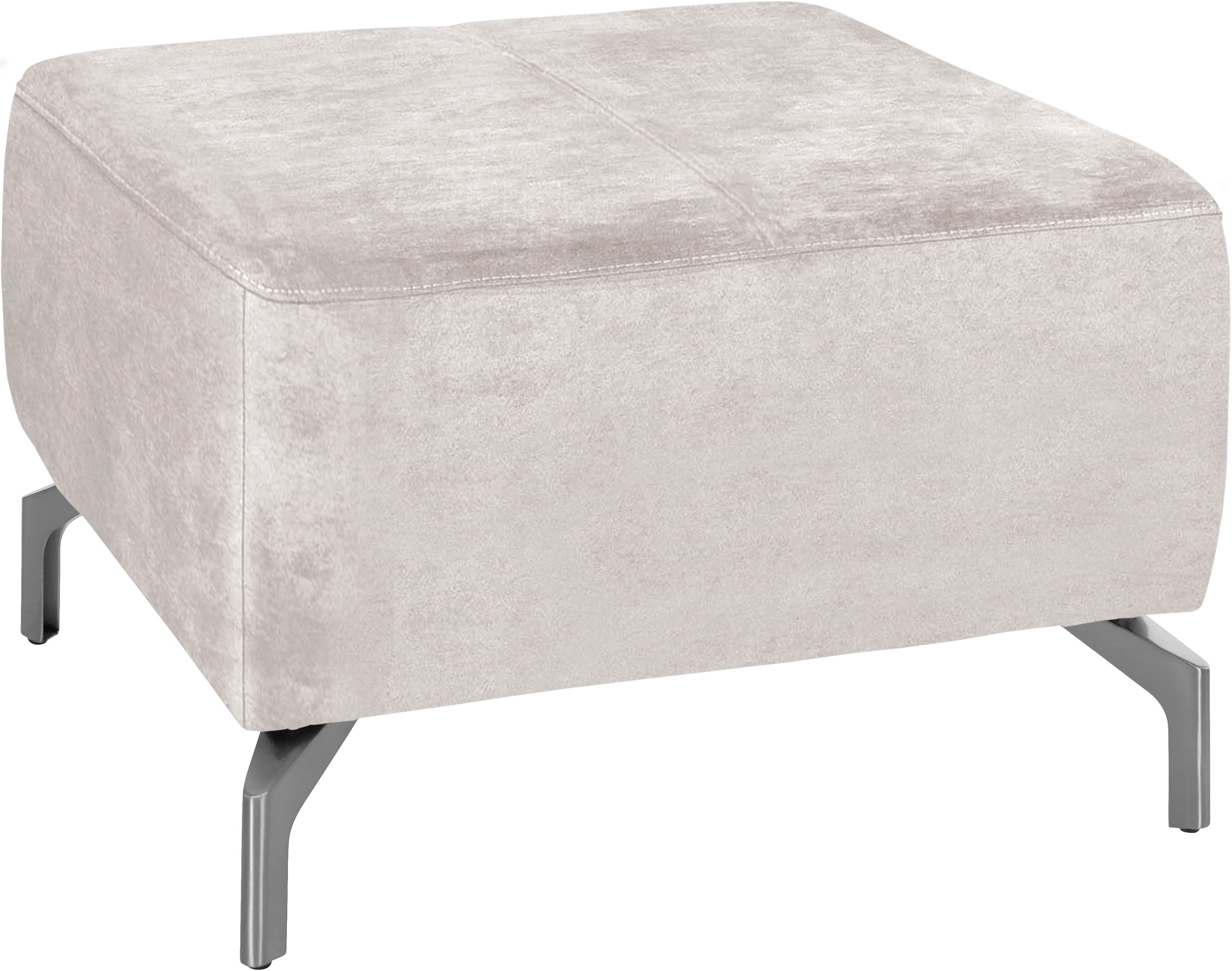 sit&more Hocker »Gizeh«, Fusshöhe 15 cm, wahlweise in 2 unterschiedlichen Fussfarben