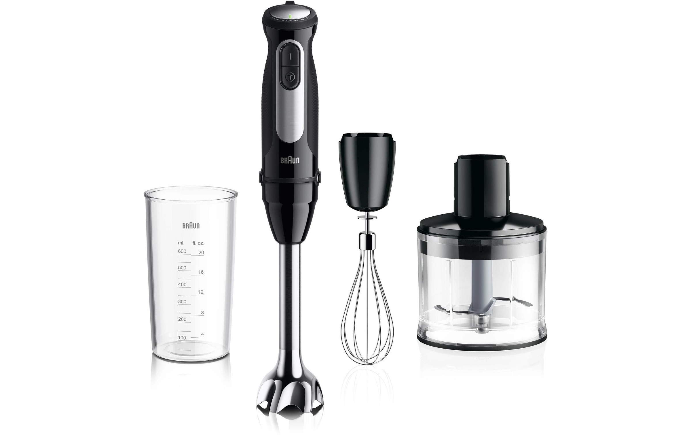 Image of Braun Stabmixer "MQ 55236M Pro Schwarz/Silber" 1000 W