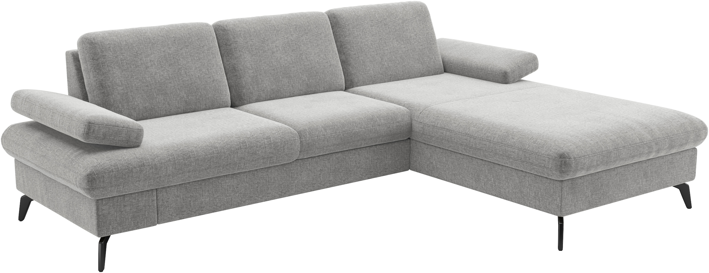 sit&more Ecksofa »Morris Jubi L-Form«, inkl. Armteilfunktion und 1 Zierkissen, wahlweise mit Bettfunktion