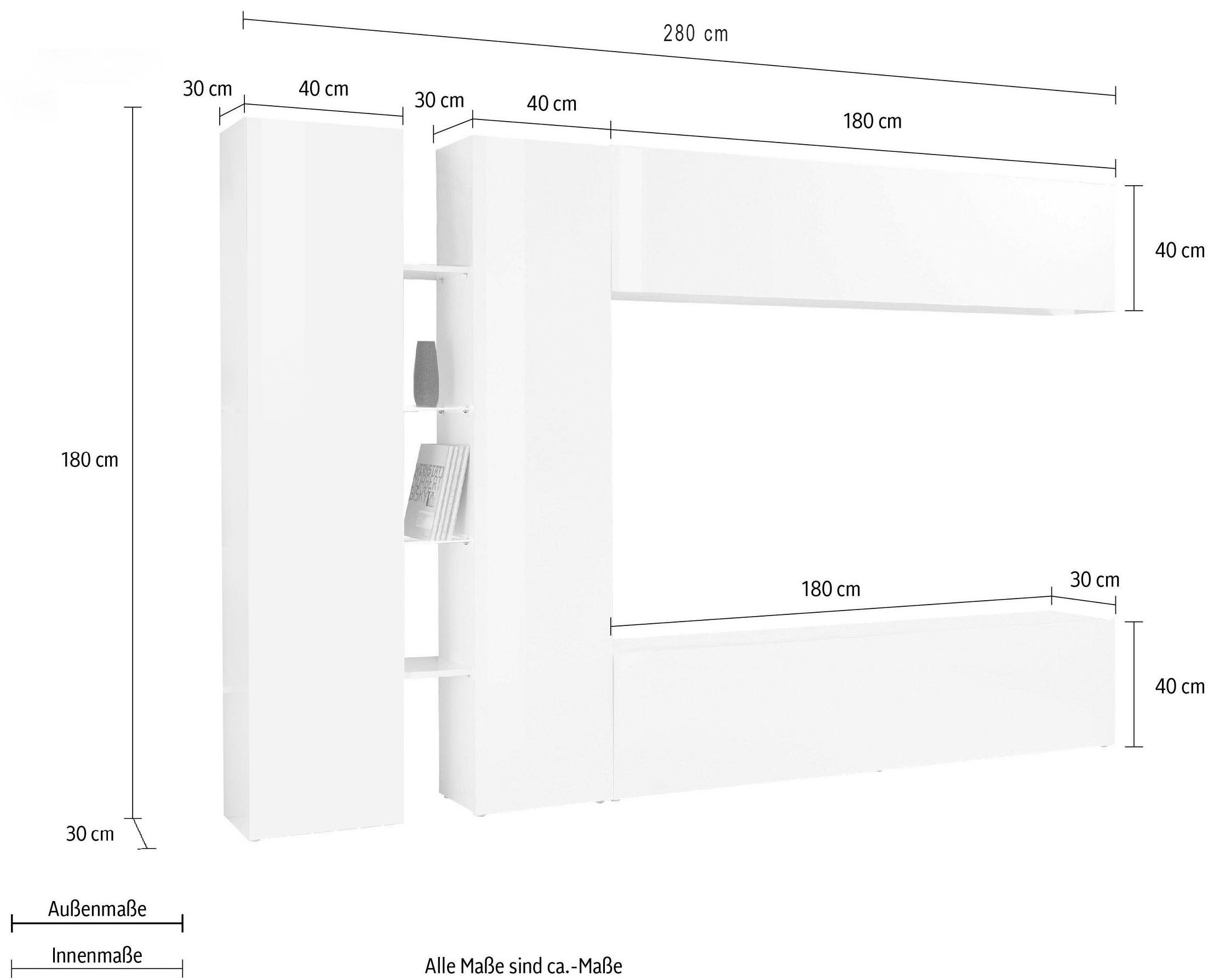 INOSIGN Meuble mural »Maruska« 1 cuis tlg.