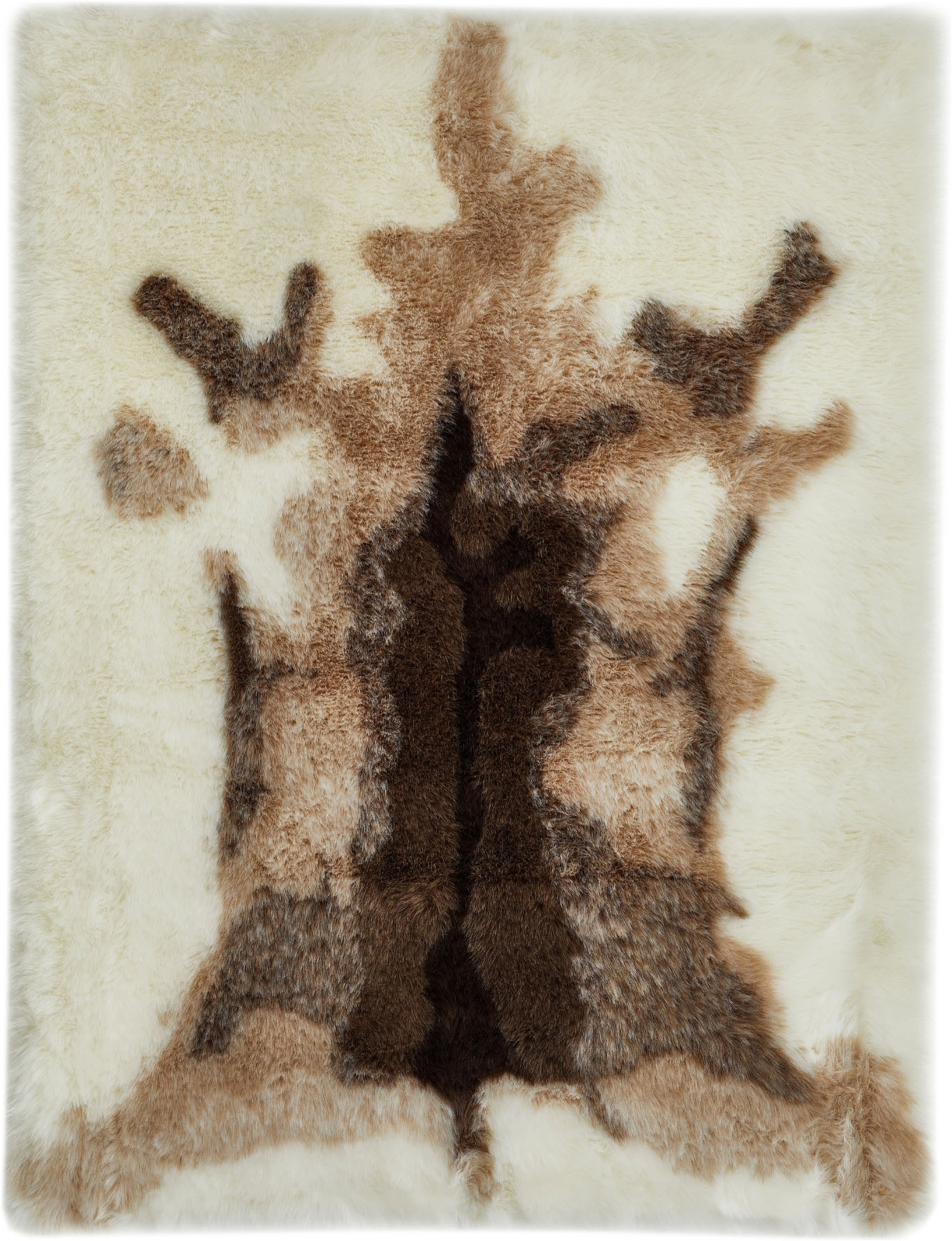 Andiamo Tapis en fourrure »Rentierfell« En forme de fourrure 60 mm Höhe Fourrure synthétique renne, douce et moelleuse, salon, chambre