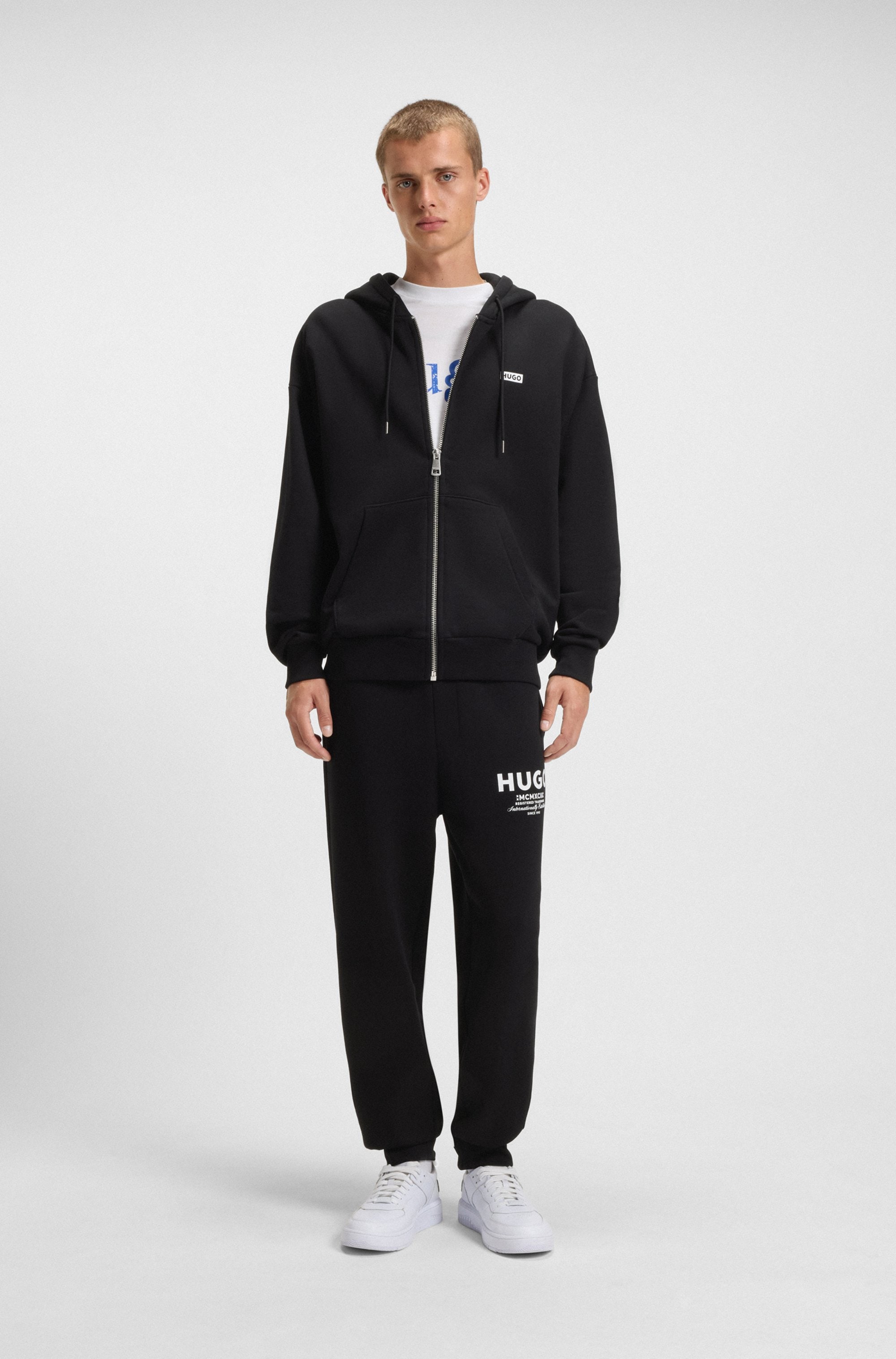 HUGO Blue Jogginghose »Nevez«, mit Beinbündchen und Oversize-Passform