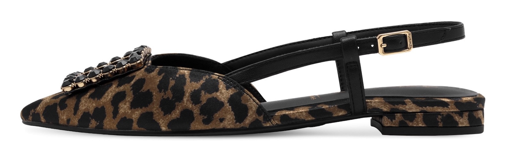 Tamaris Pompes à sling  talon bloc, chaussure d'été avec élément décoratif élégant