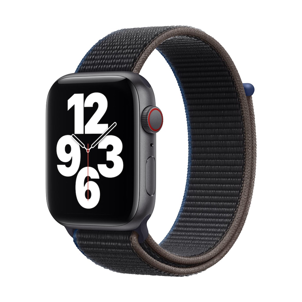 Apple Smartwatch »Serie SE, GPS Cellular, 44 mm Aluminium-Gehäuse mit Sportarmband Loop«, (Watch OS)