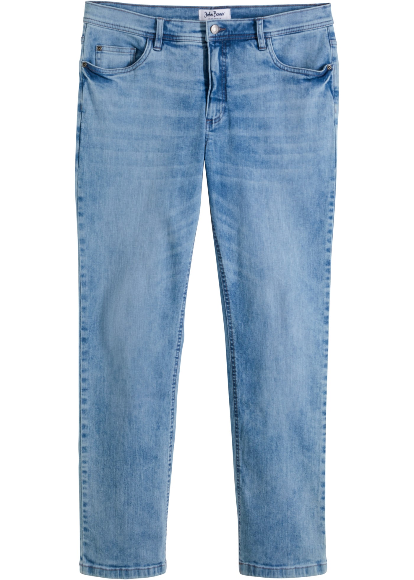 bonprix Regular-fit-Jeans »Regular Fit Stretch-Jeans m. Komfortschnitt, Straight«, Regular Fit Stretch-Jeans m. Komfortschnitt, Straight
