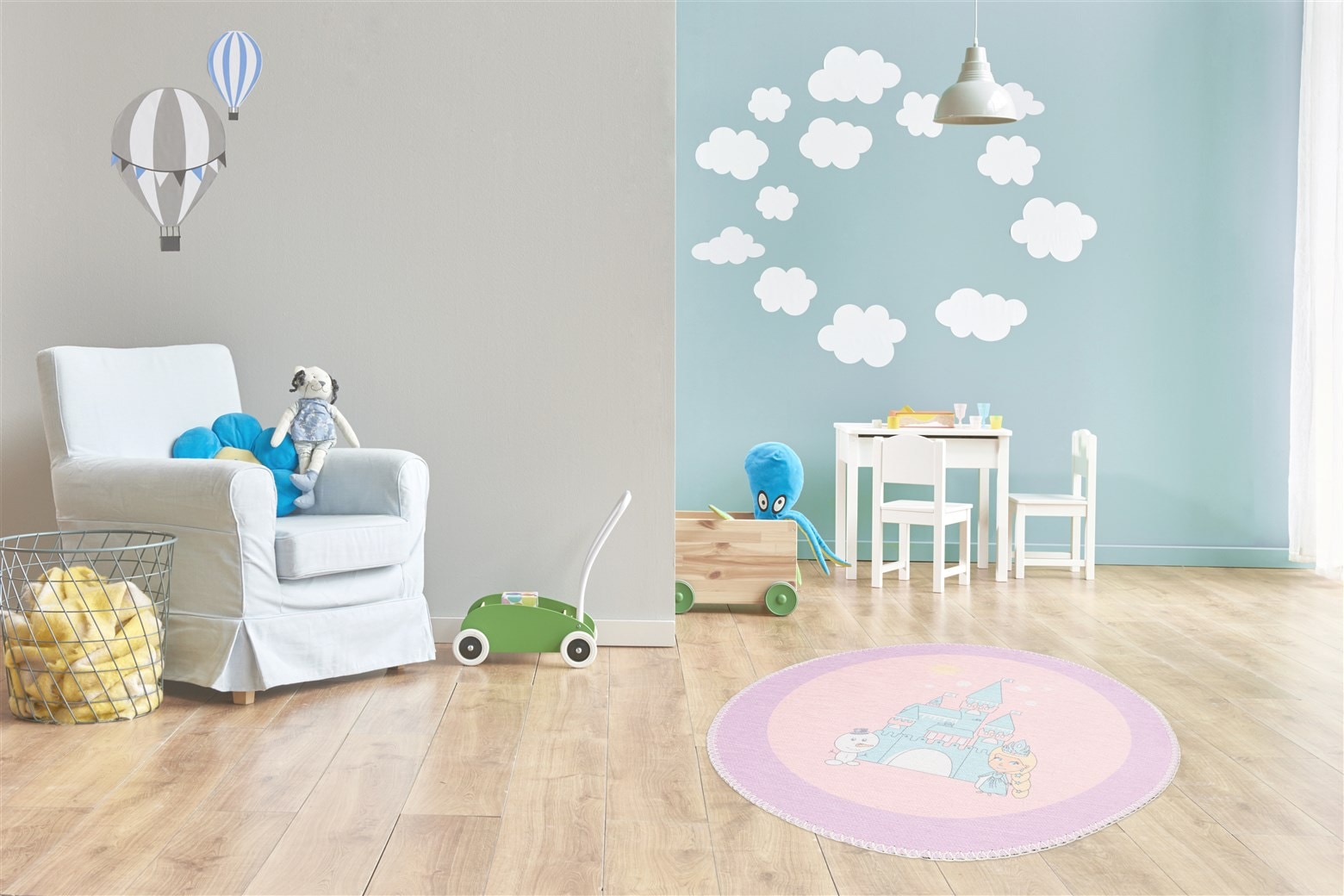 Arte Espina Kinderteppich »Playground 300«, rund, 5 mm Höhe