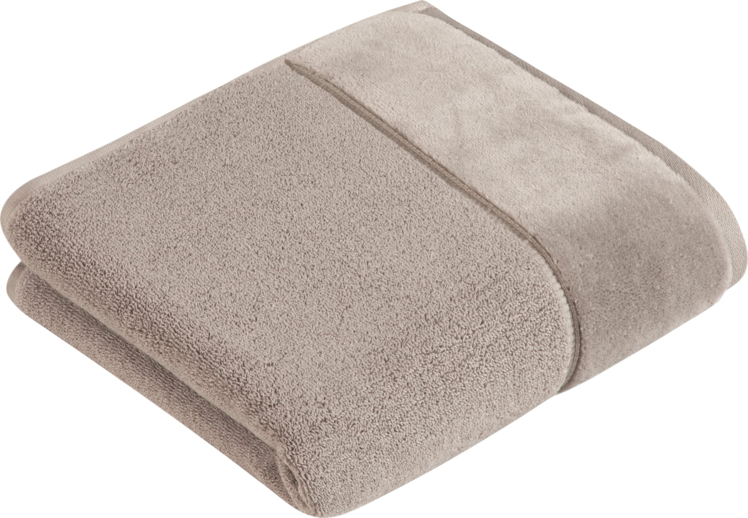 Image of Vossen Handtuch "Pure" Baumwolle & VEGAN, mit eleganter Veloursbordüre