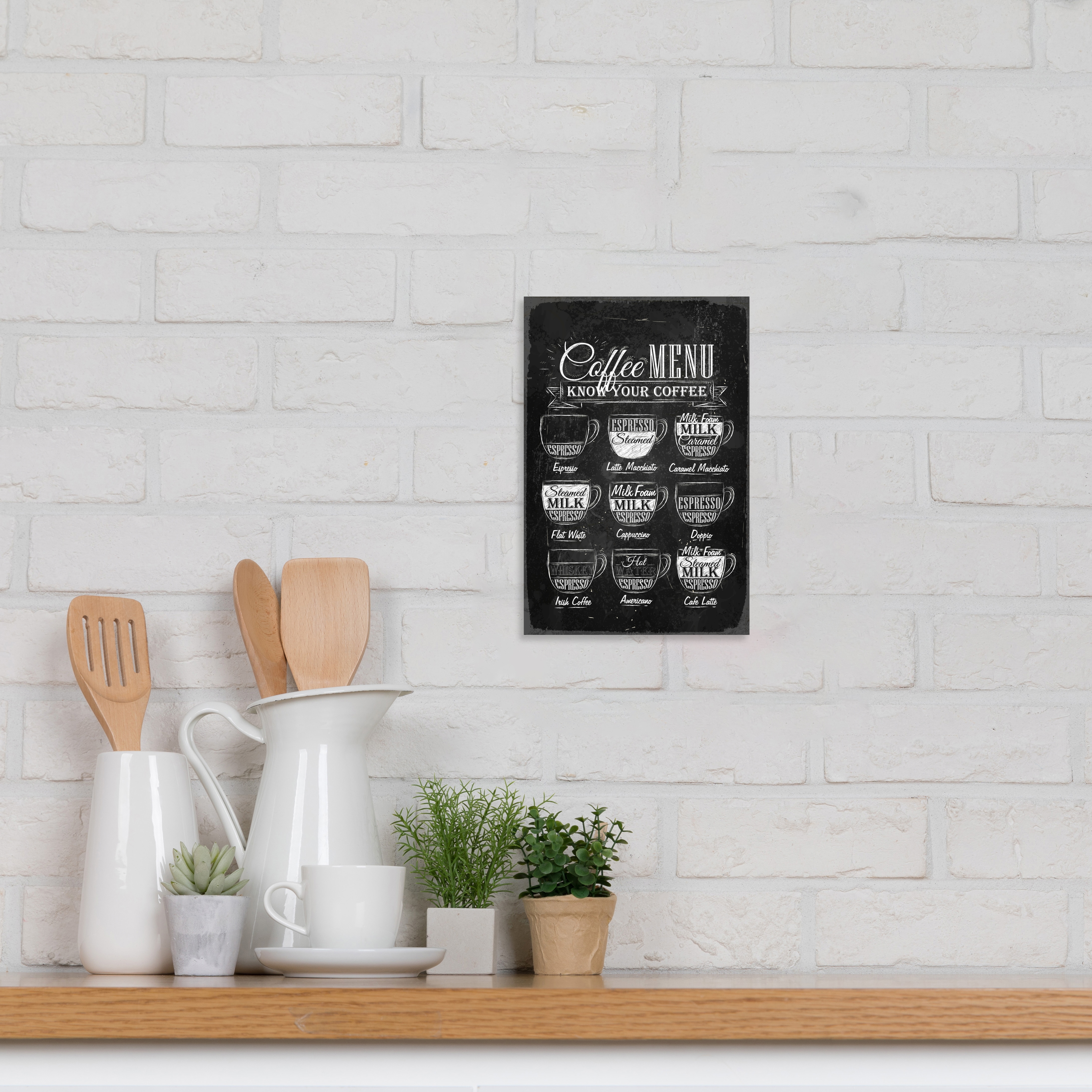 queence Alu-Dibond-Druck "Coffee Menu" Kaffee Kaffee Bilder Sprüche Kaffee, Coffee, Espresso, Schild