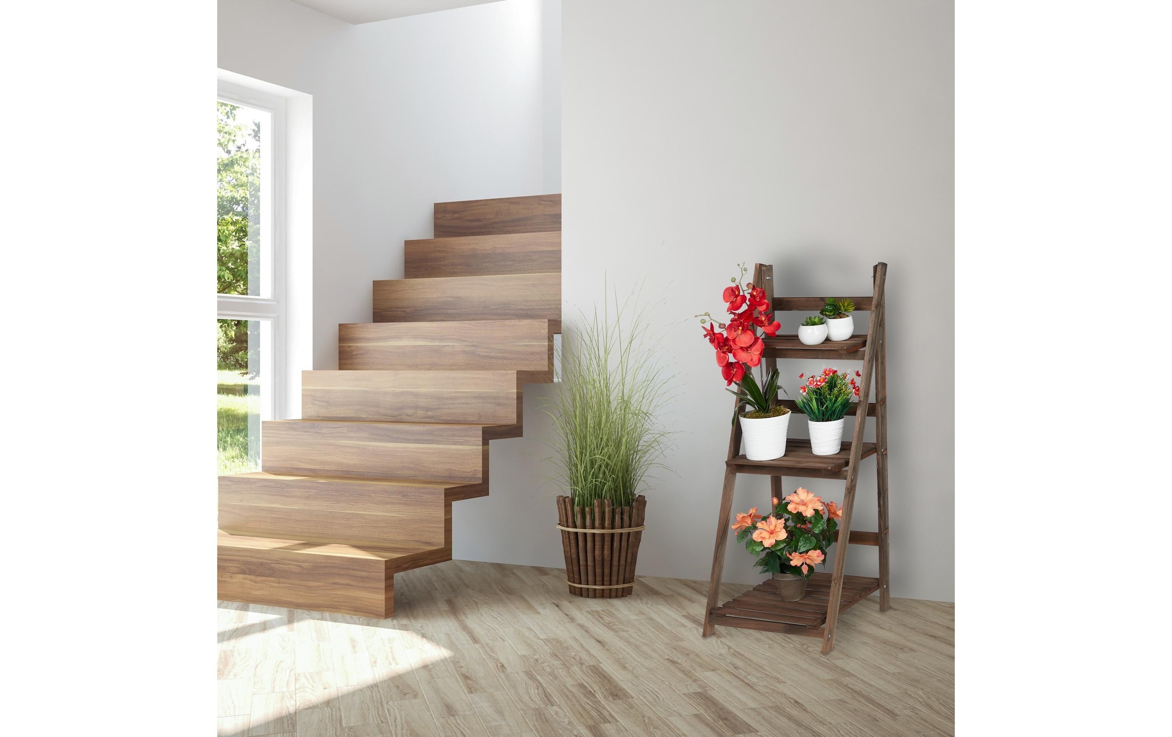 relaxdays Escalier pour plantes »L«