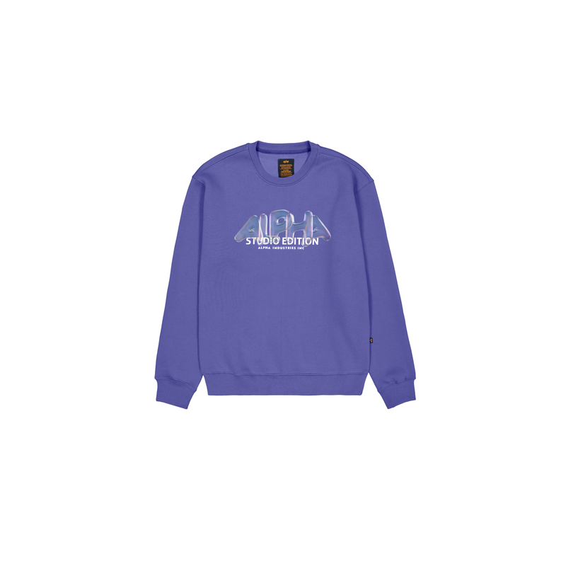 Alpha Industries , Sweater »Studio Edition Vibe Sweatshirt« , lila , M , Better Brushed Fleece Stoff