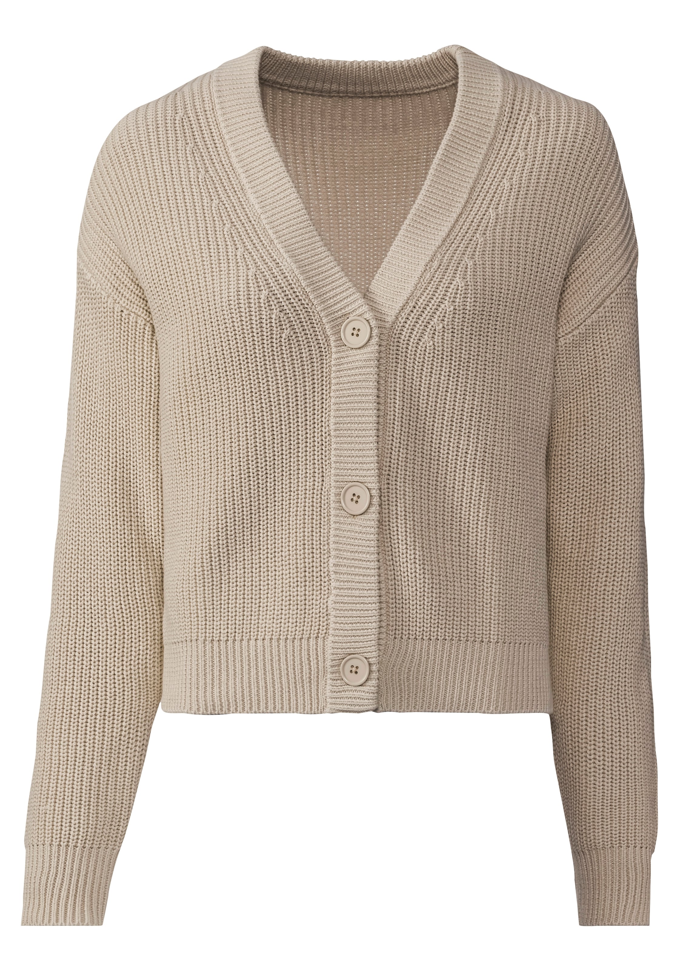 LASCANA Veste en tricot avec col en V