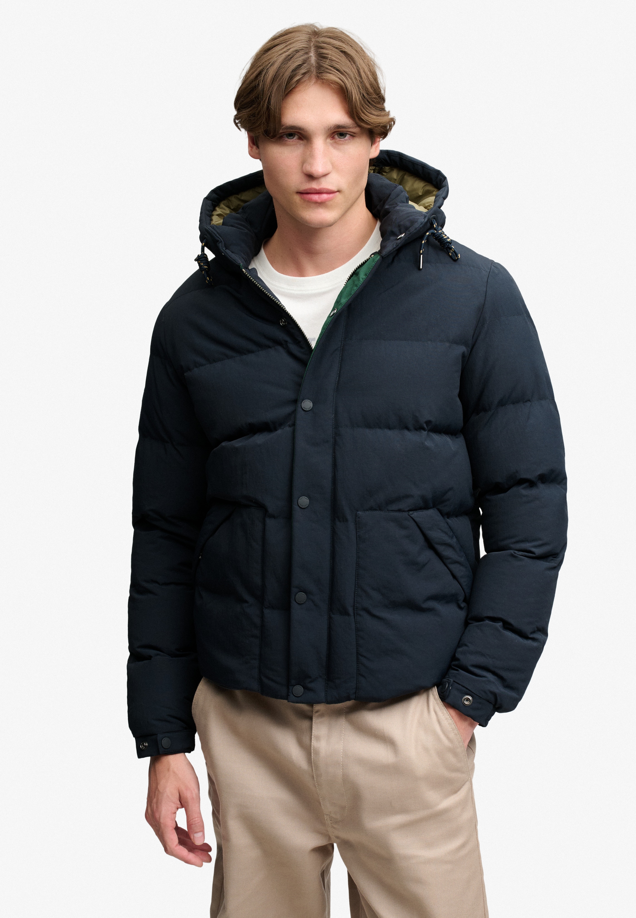 Image of Superdry Steppjacke "OUTDOOR EVEREST PUFFER JKT" mit Kapuze Kunstfaser, relaxed fit