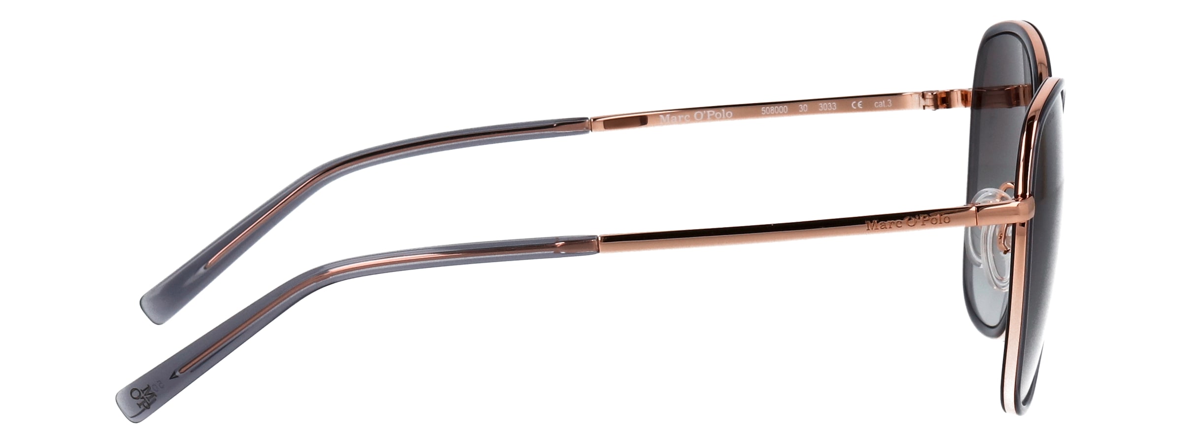 Marc O'Polo Sonnenbrille »Modell 508000« Form Butterfly, Logoschriftzug auf Bügel, Kombifassung