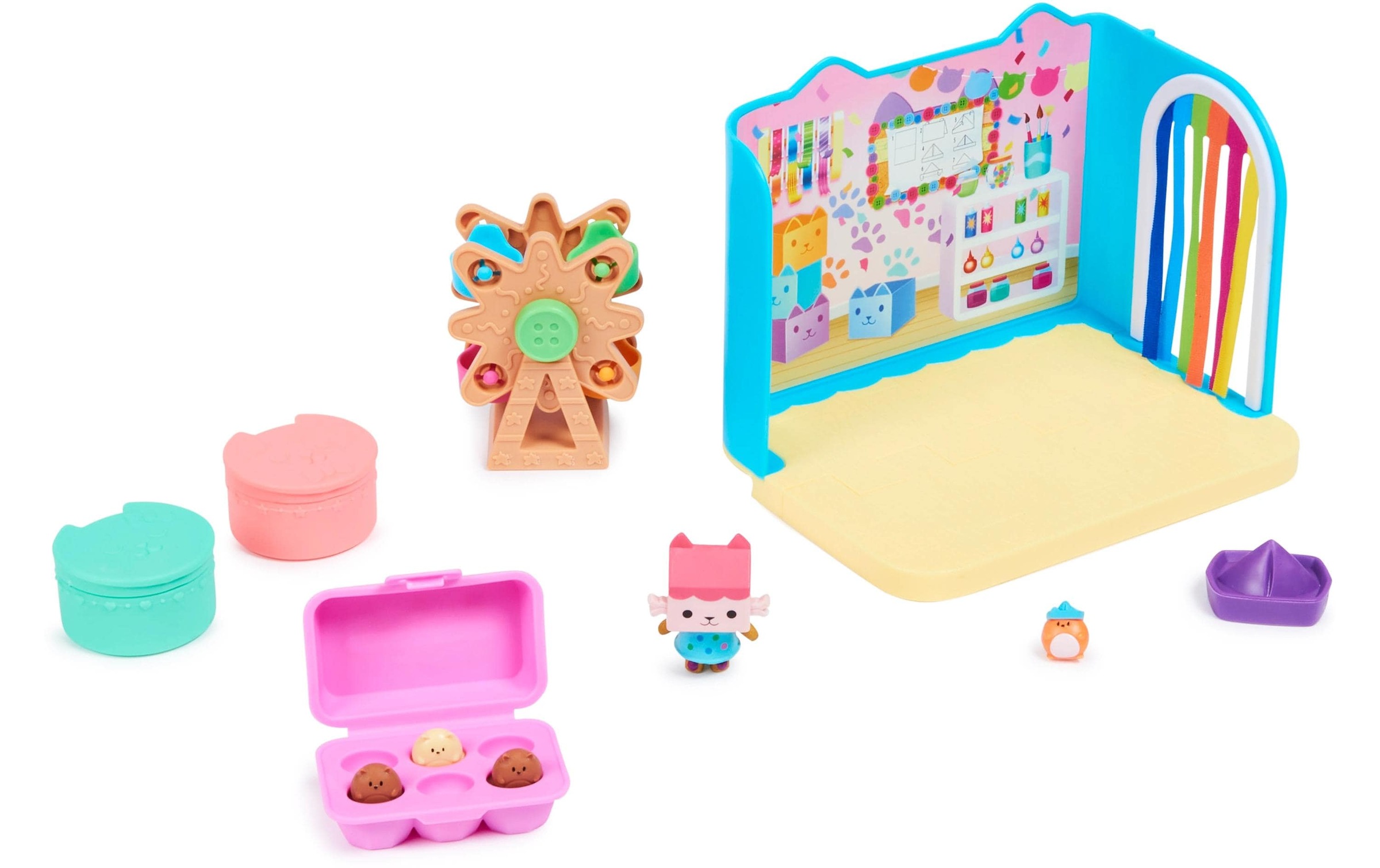 Spielwelt »Spinmaster Gabby's Dollhouse Baby Box Bastelzimmer Deluxe Rooms«