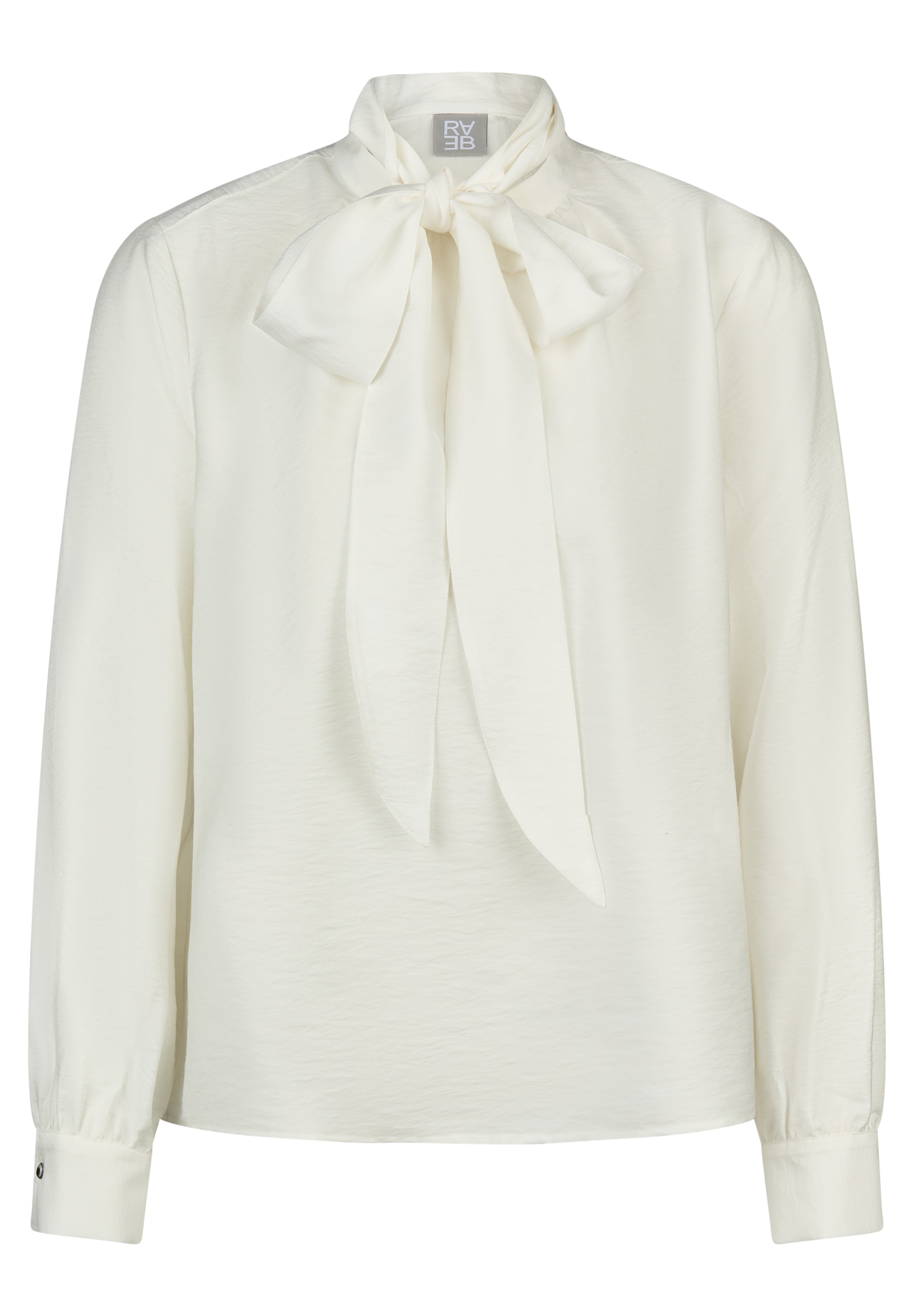 Rabe Langarmbluse Viskose-Bluse mit grosser Schleife