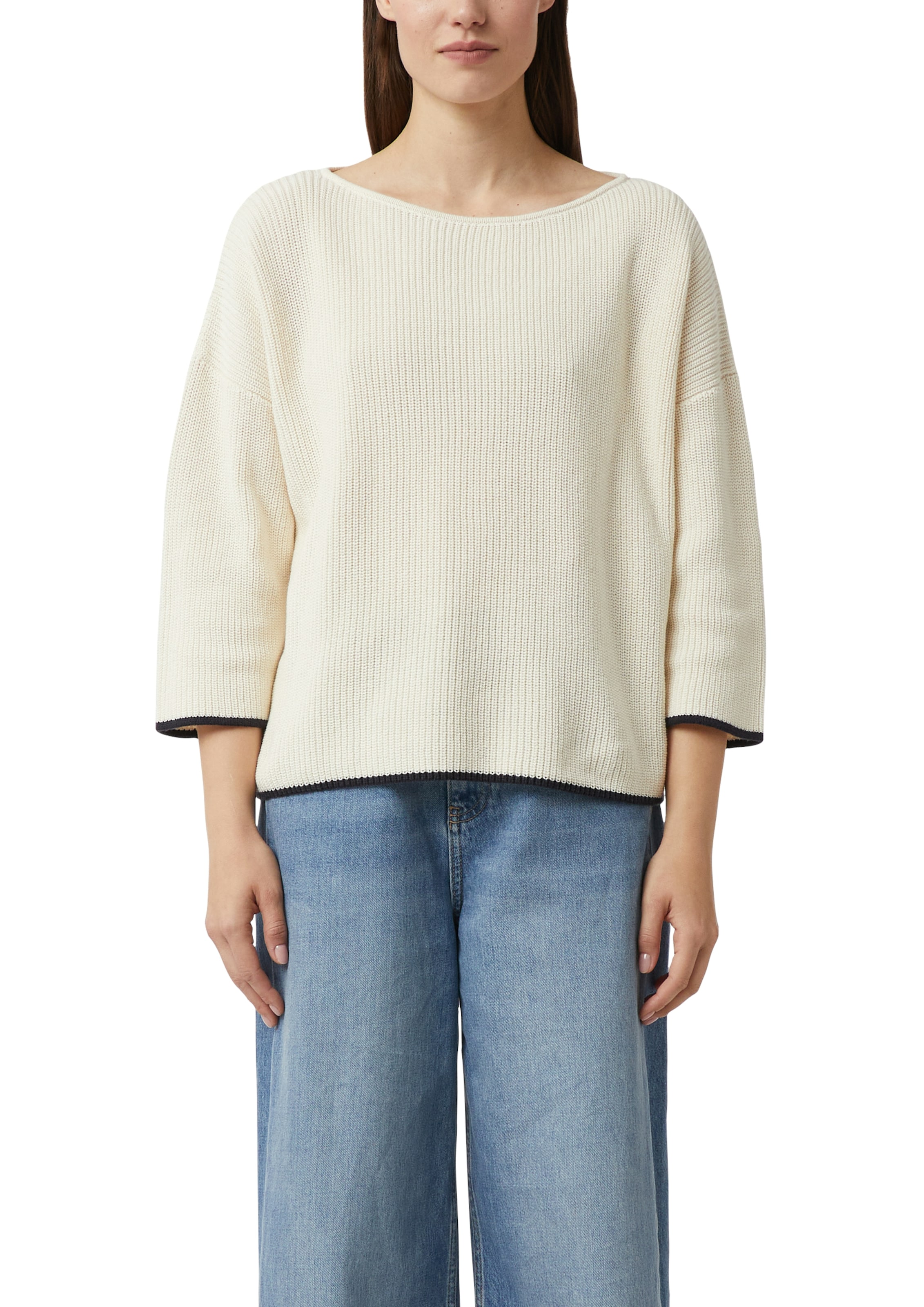 Image of Comma Strickpullover mit Kontrast-Details