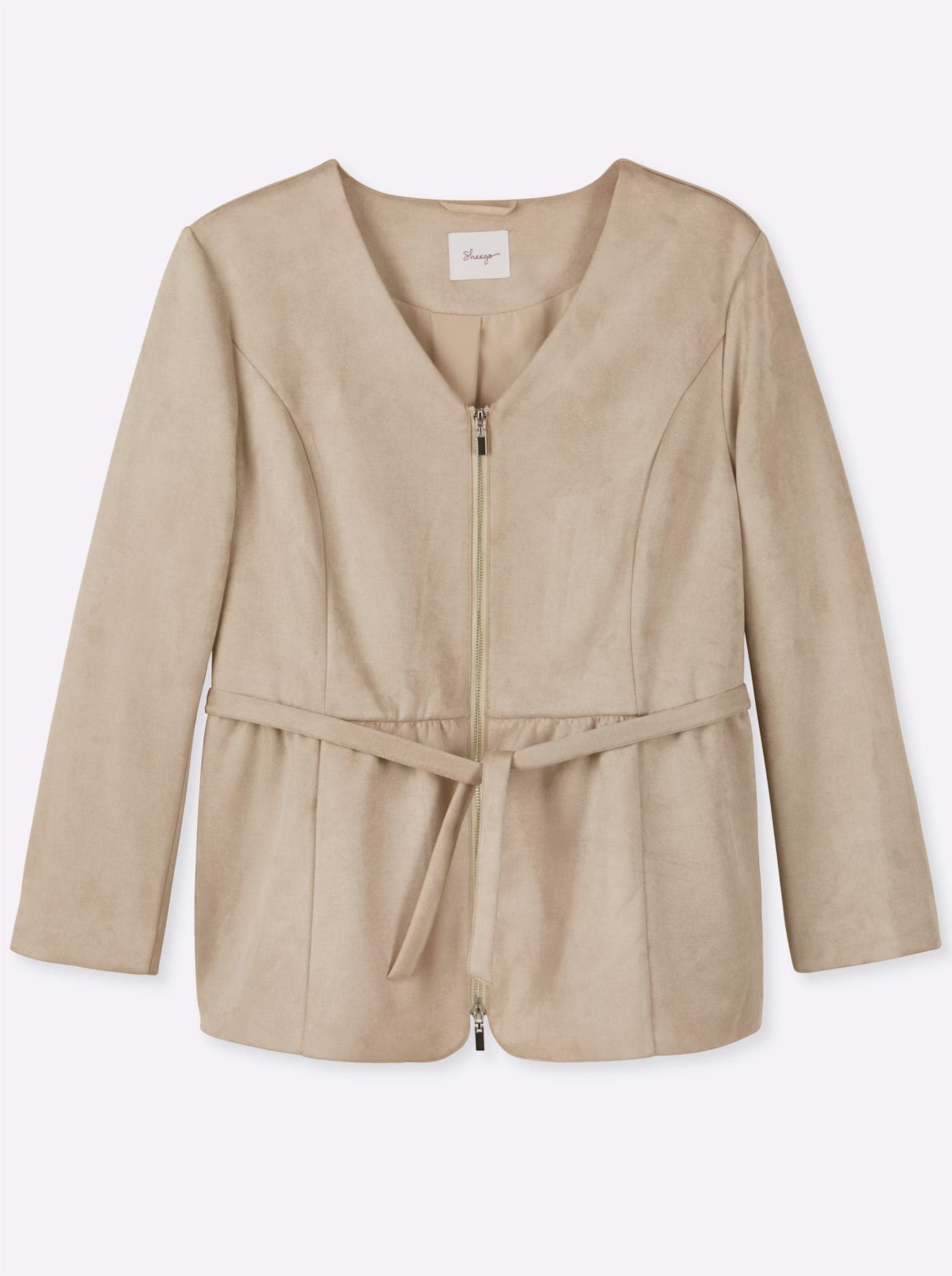 Sheego Veste longue ohne Kapuze