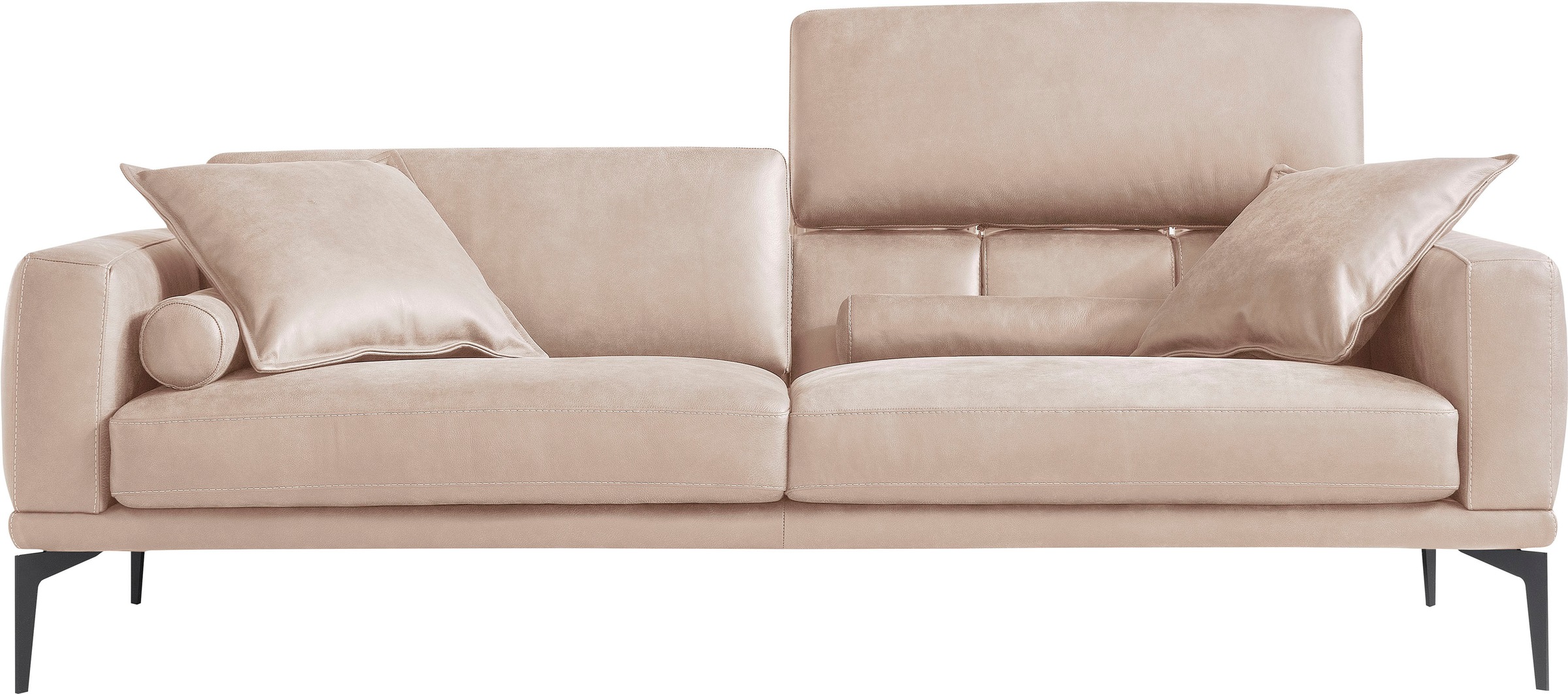 Image of Egoitaliano 2,5-Sitzer »Masu«, inkl. 2 Kissenrollen, Rückenelemente manuell verstellbar, mit Metallfüssen bei Ackermann Versand Schweiz