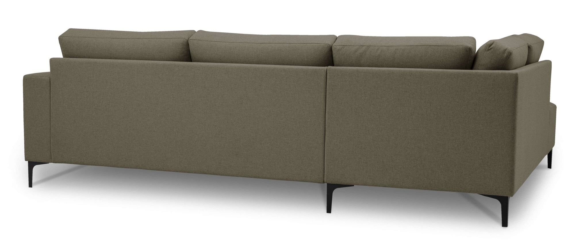 Home affaire Ecksofa »Tournon, L-Form, Breite 256 cm, Webstoff, Chenille«, Designsofa im nordischen Stil, Wellenunterfederung, Metallfüsse