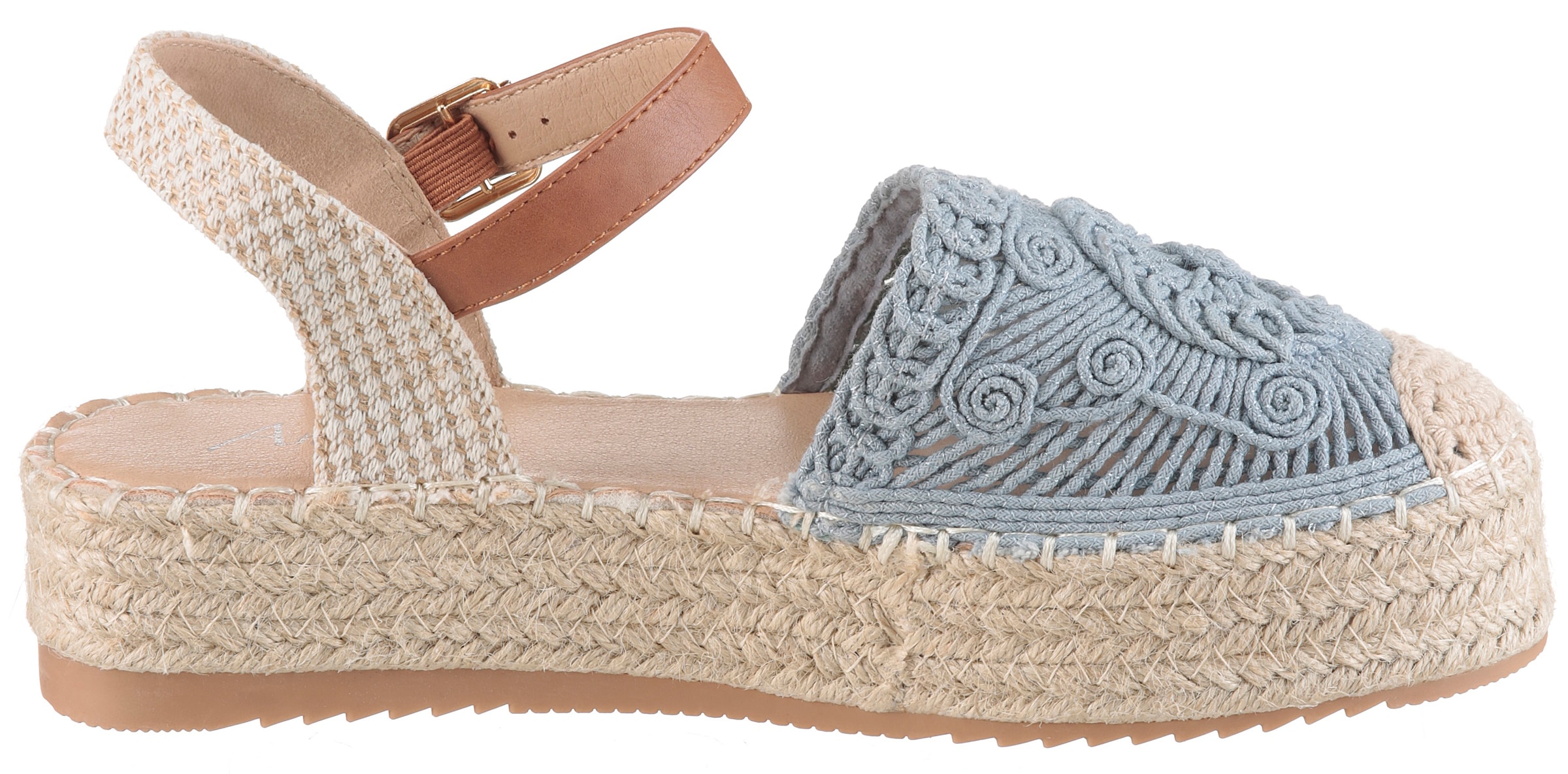 Aniston SHOES Plateausandale  Häkel-Sandale, Sommerschuh, Urlaubsschuh - NEUE KOLLEKTION