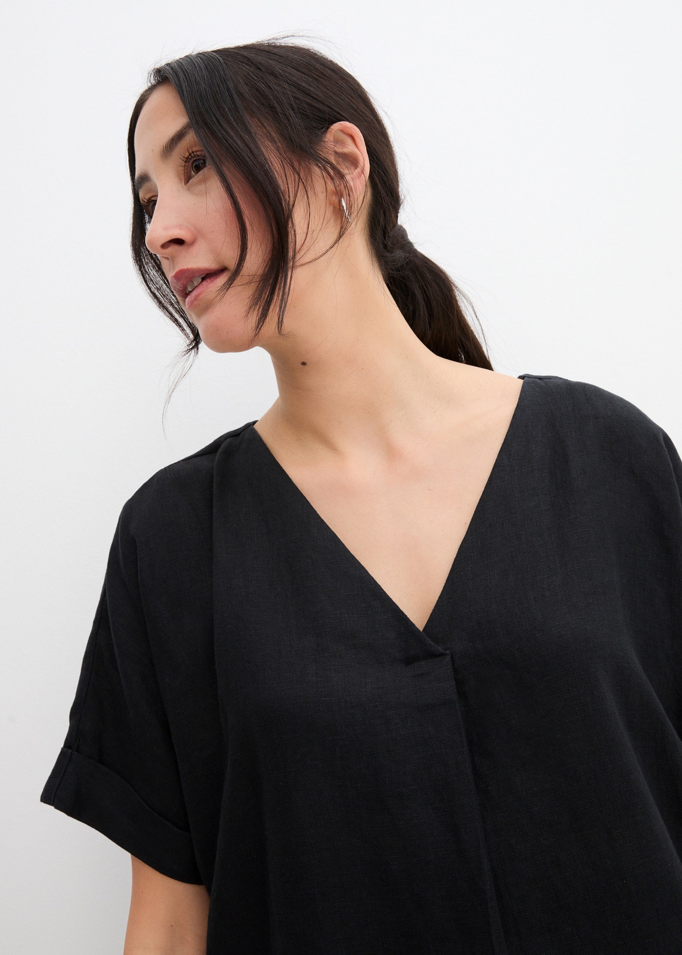 bonprix Tunikakleid »Kaftan-Kleid aus reinem Leinen« Kaftan-Kleid aus reinem Leinen