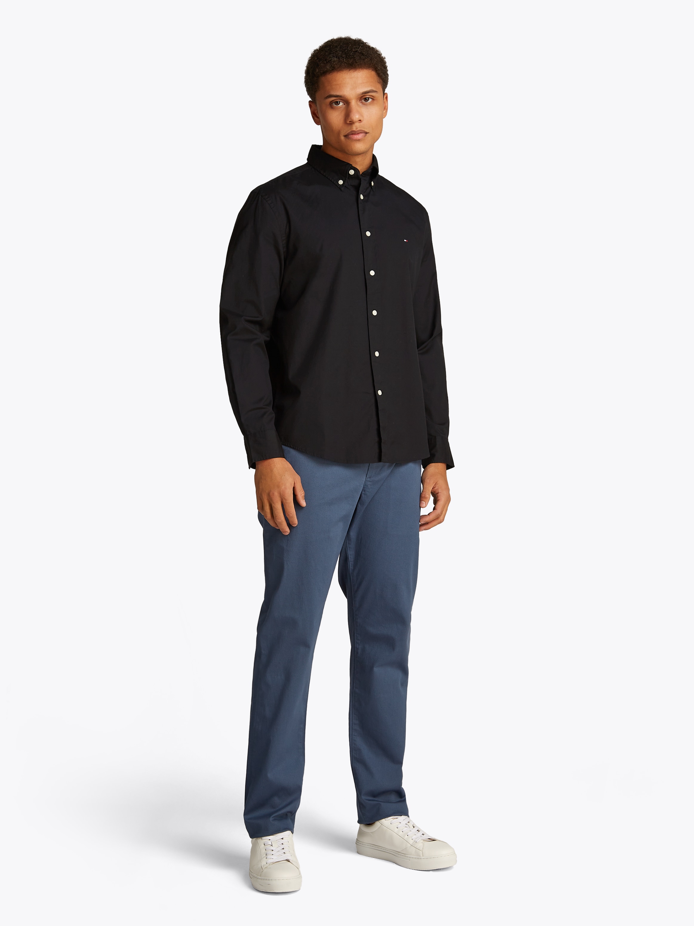 Tommy Hilfiger Langarmhemd »CORE FLEX POPLIN SOLID Regular Fit SHIRT«