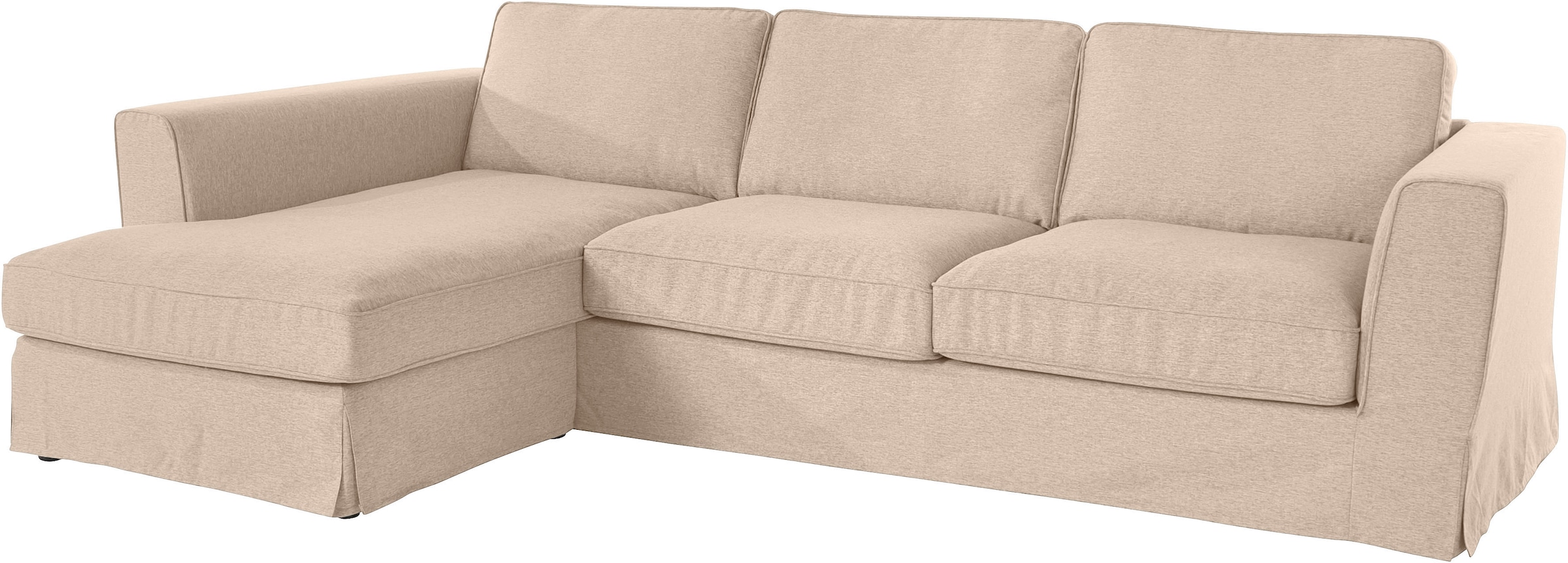 Timbers Canapé d'angle »Vintage L-Form« 3-Sitzer Polsterecke im Landhausstil, mit abnehmbarer Husse