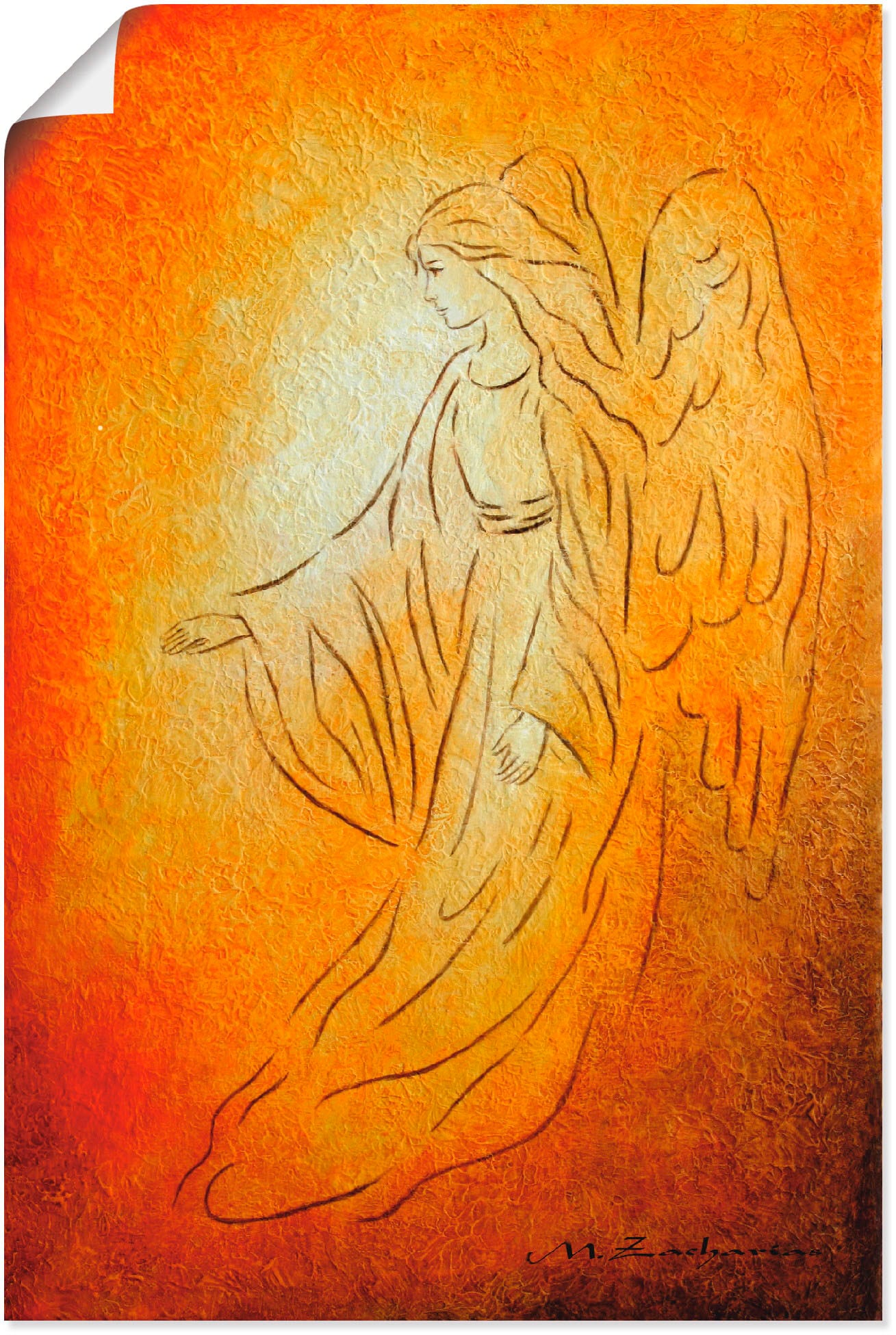 Image of Artland Wandbild "Engel der Heilung - Engelkunst" Religion 1 Stk. tlg. als Leinwandbild, Poster in verschied. Grössen