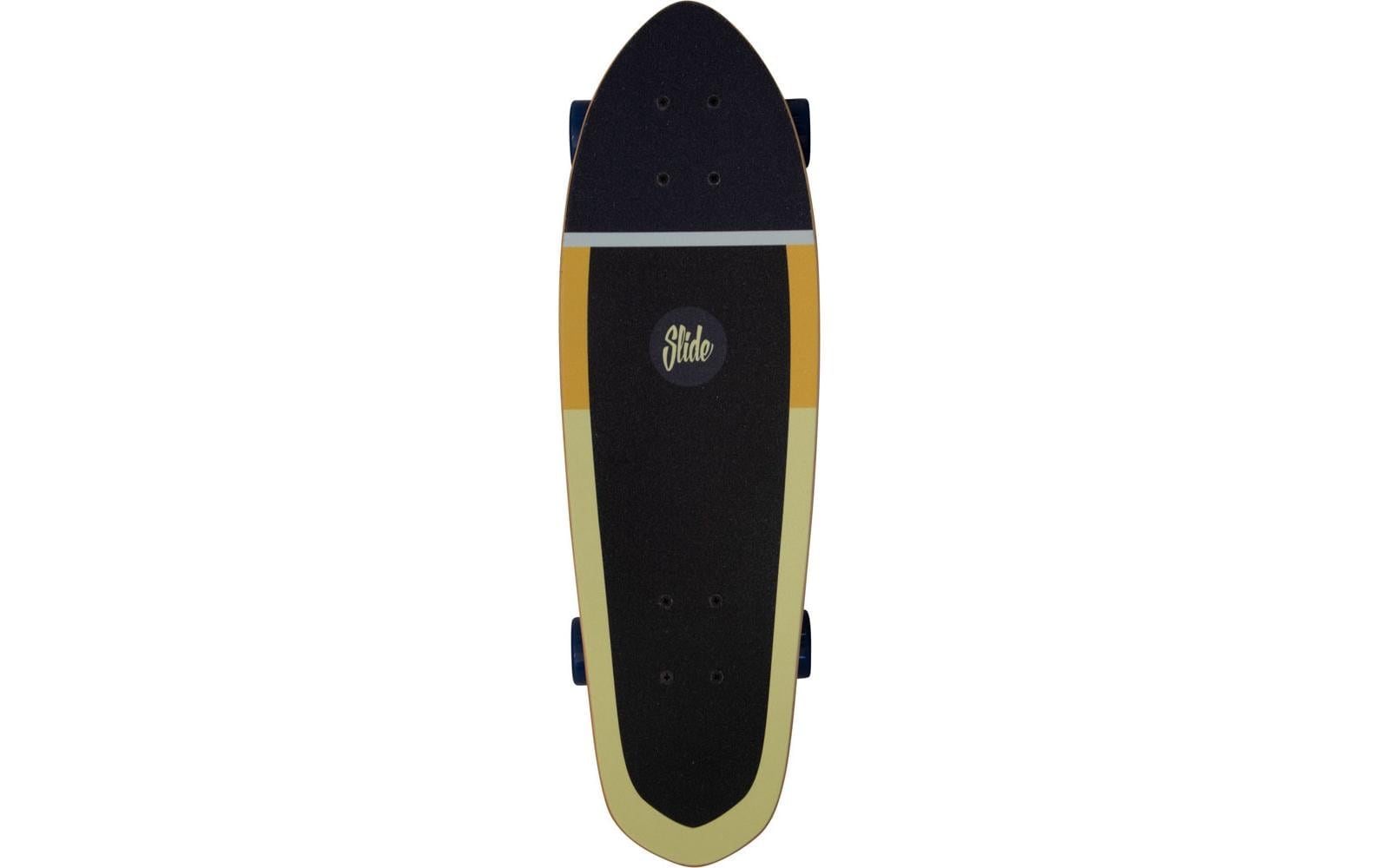   Skateboard »Slide Cruiser Stripes Yellow 28«
