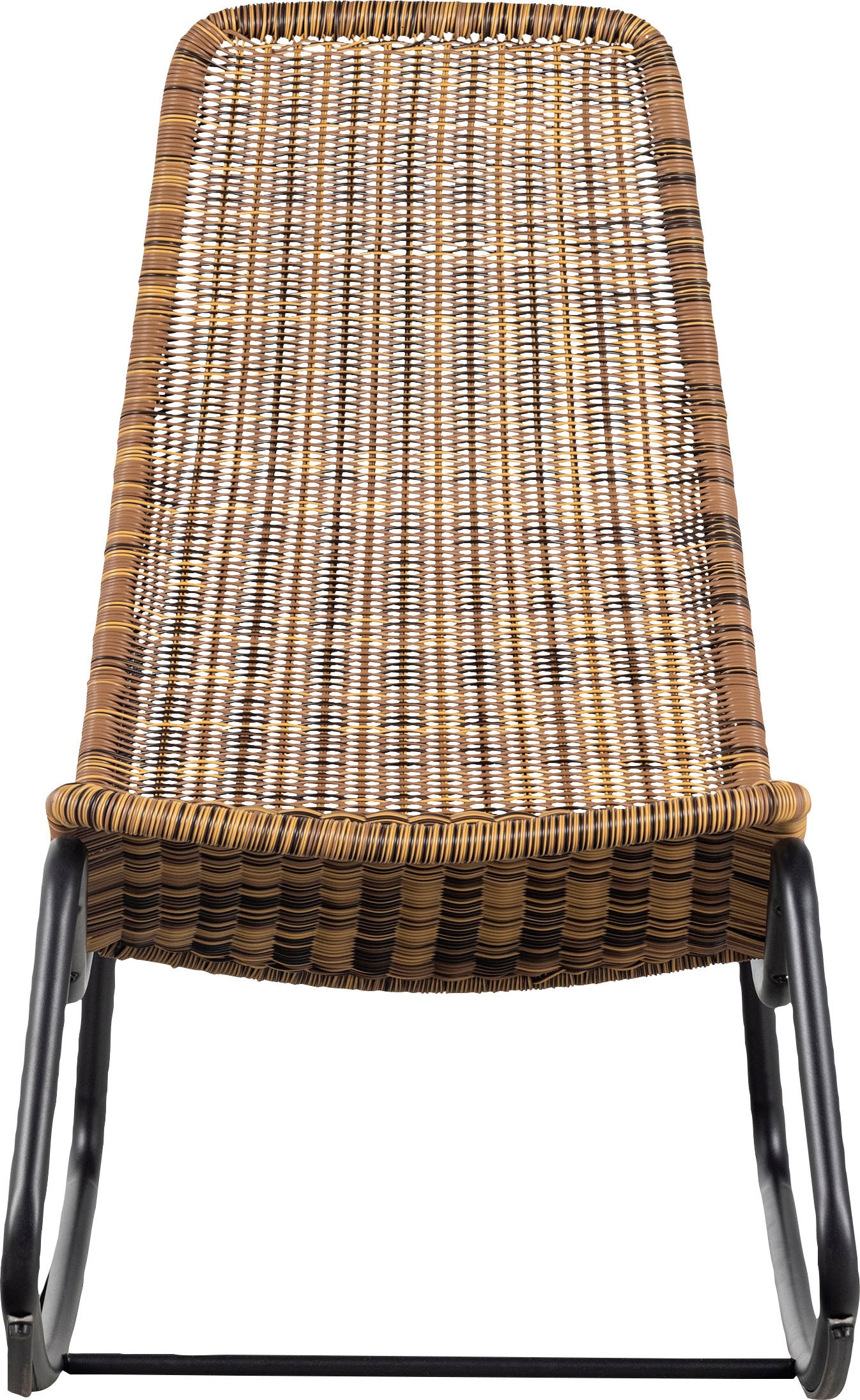 WOOOD Gartenstuhl »Tom gecoatetes Rattan mit Metallgestell, H 97 x B 51 x T 95 cm« () 1 Stk.Verstärkender Querstrebe, Tragkraft 150 kg, einfach zu montierbar