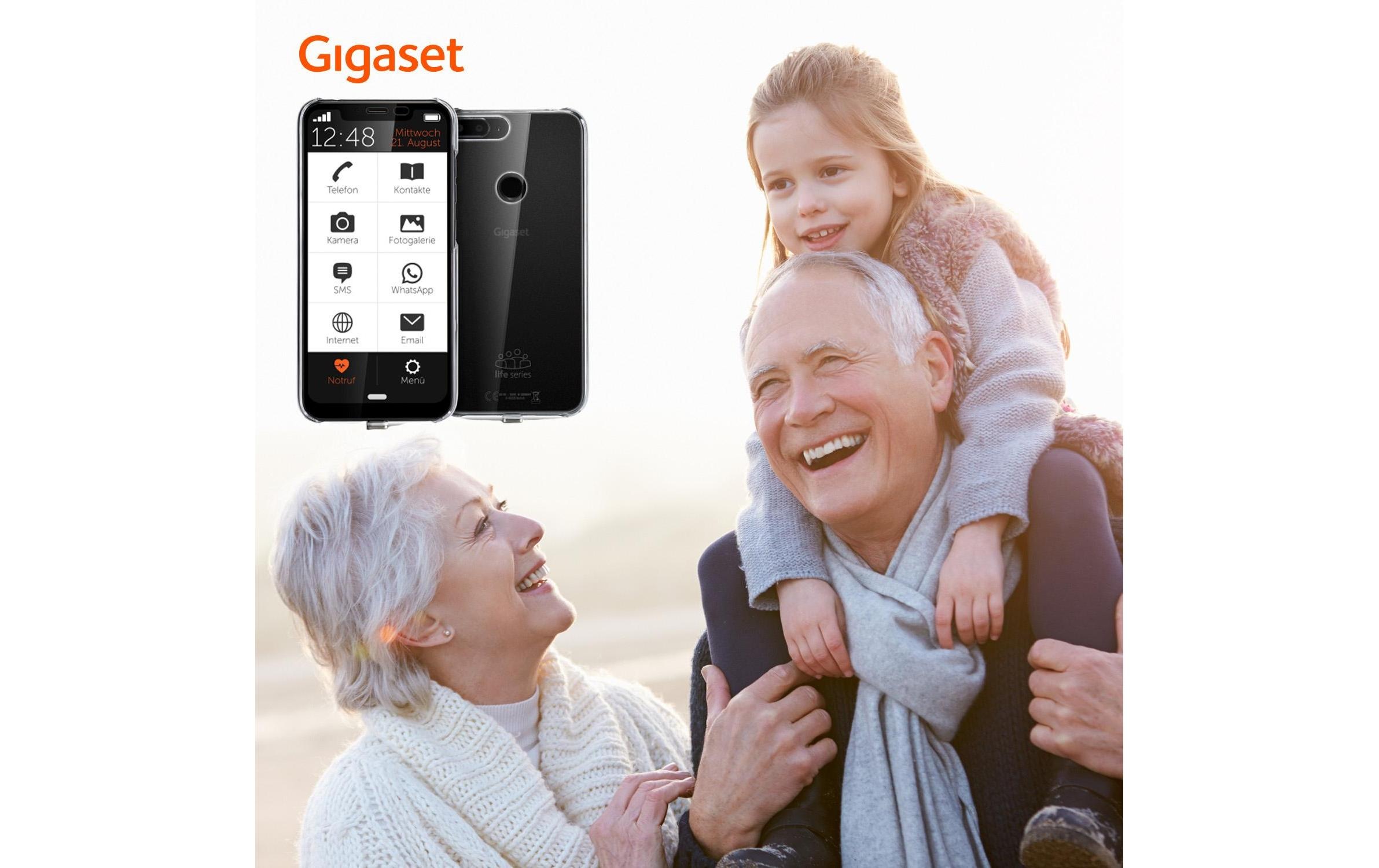 Gigaset Smartphone »GS195 LS«, schwarz