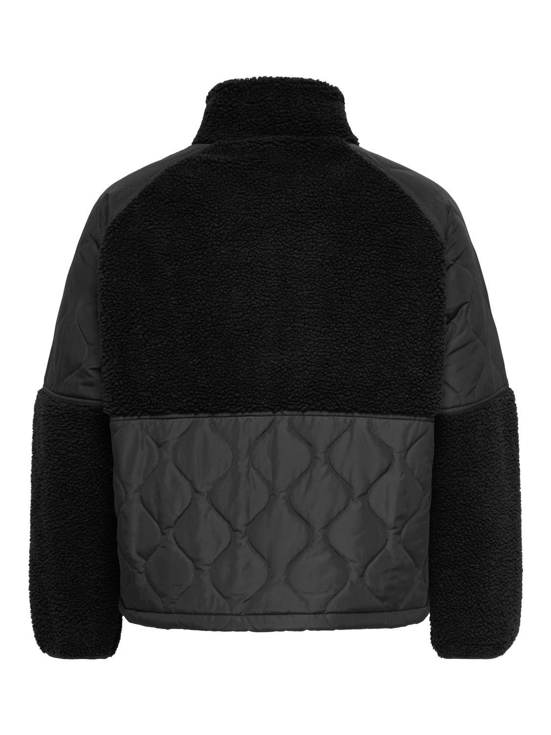 ONLY CARMAKOMA Veste matelassée »CAROHIO QUILT MIX FLEECE SHORT OTW« mélange de matériaux : matelassé et peluche teddy