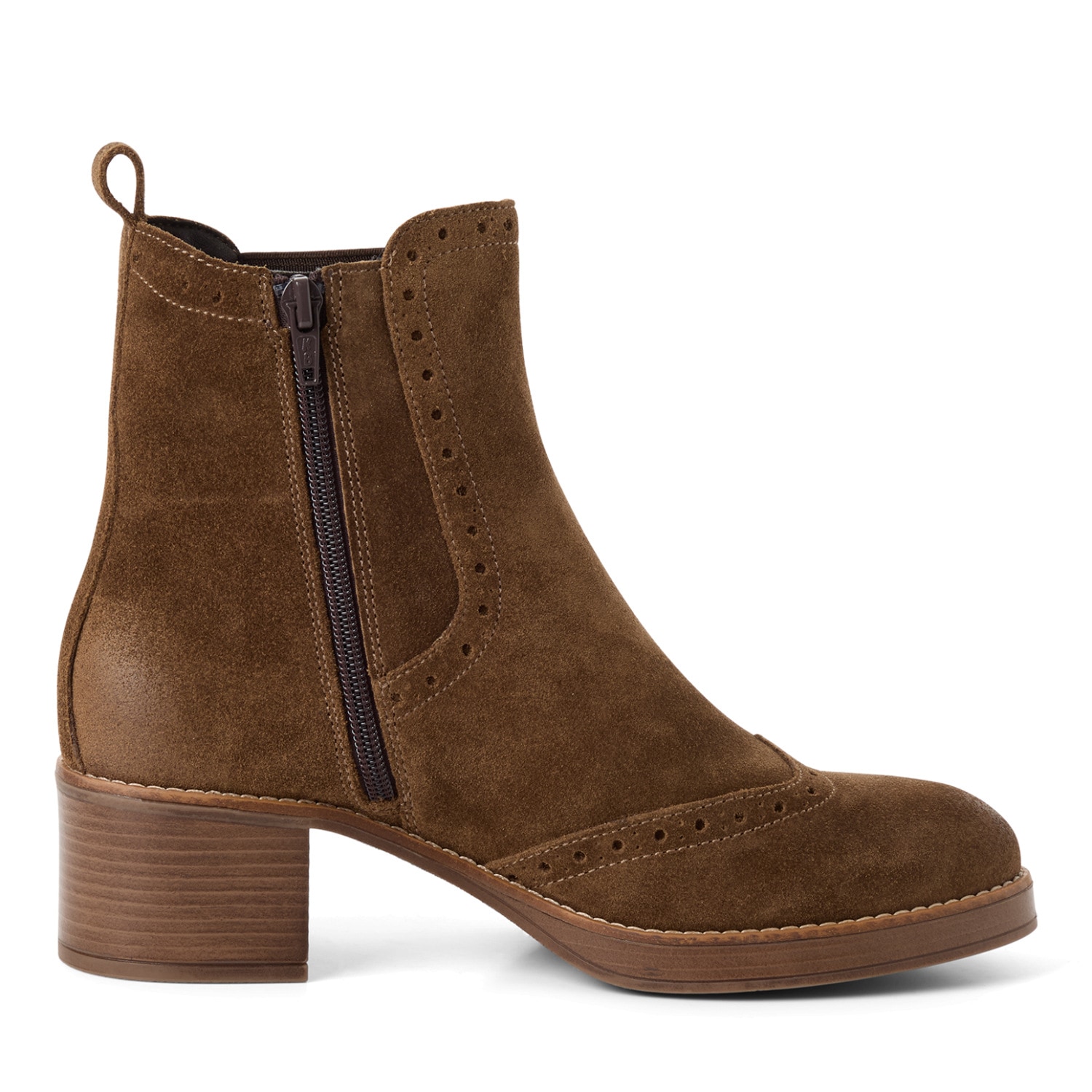 Tamaris Bottines chelsea  Blockabsatz, Stiefelette mit Innenreissverschluss und Stretcheinsatz