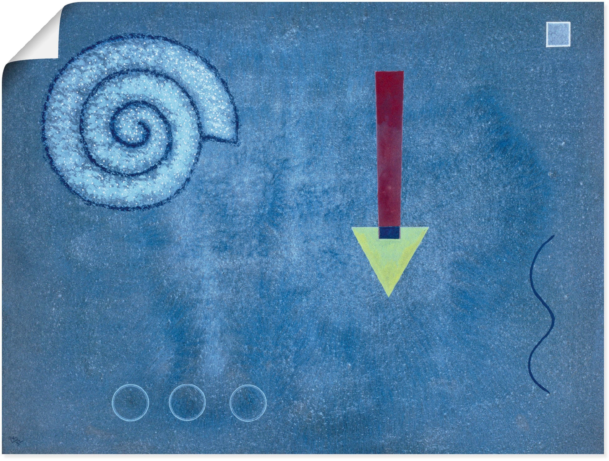 Artland Kunstdruck »Grüne Spitze. 1932.«, Muster, (1 St.), als Leinwandbild, Wandaufkleber oder Poster in versch. Grössen