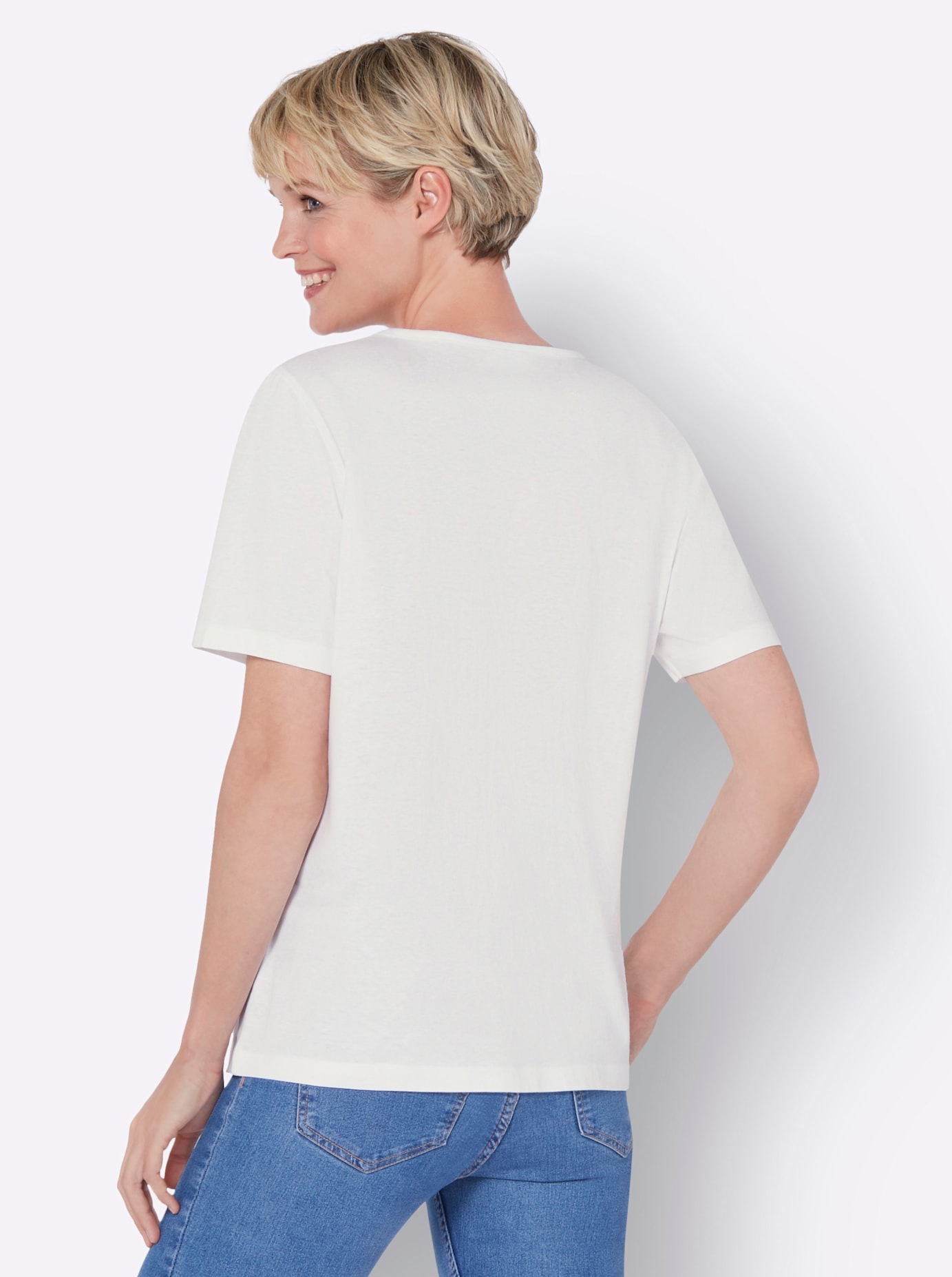 Classic Basics V-Shirt »Kurzarm-Shirt«, (1 tlg.)