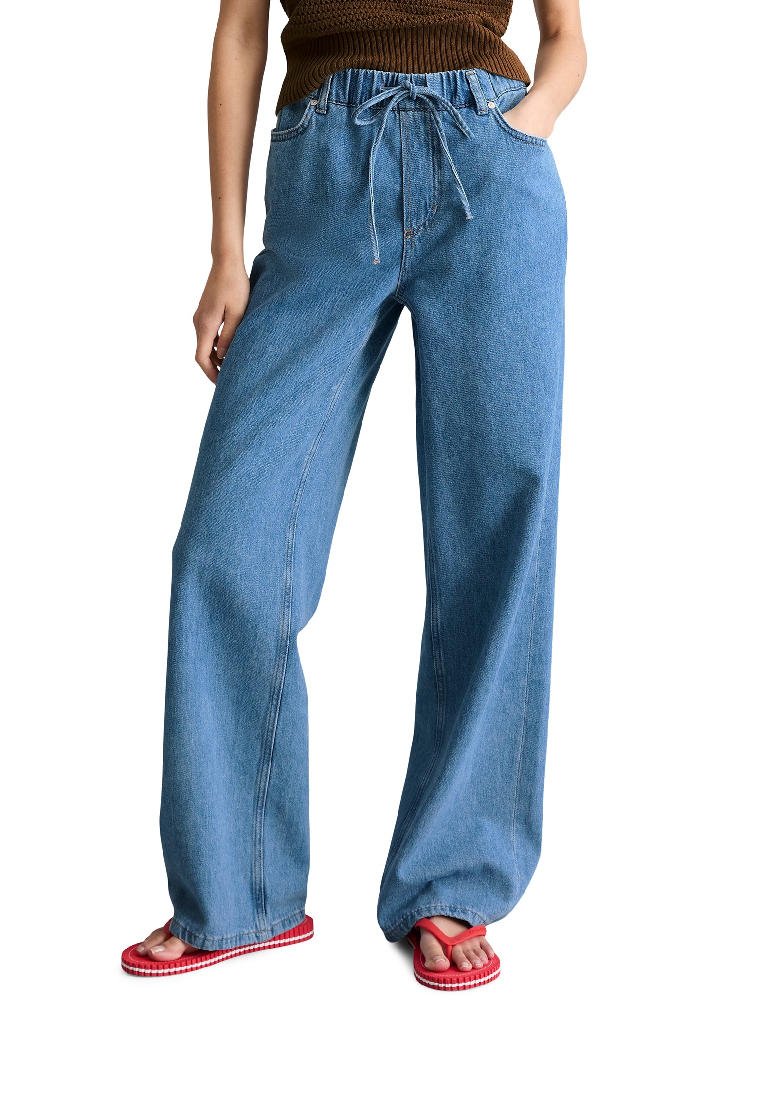 Image of Marc OPolo DENIM Weite Jeans "Model Tomm wide mit elastischem Bund"