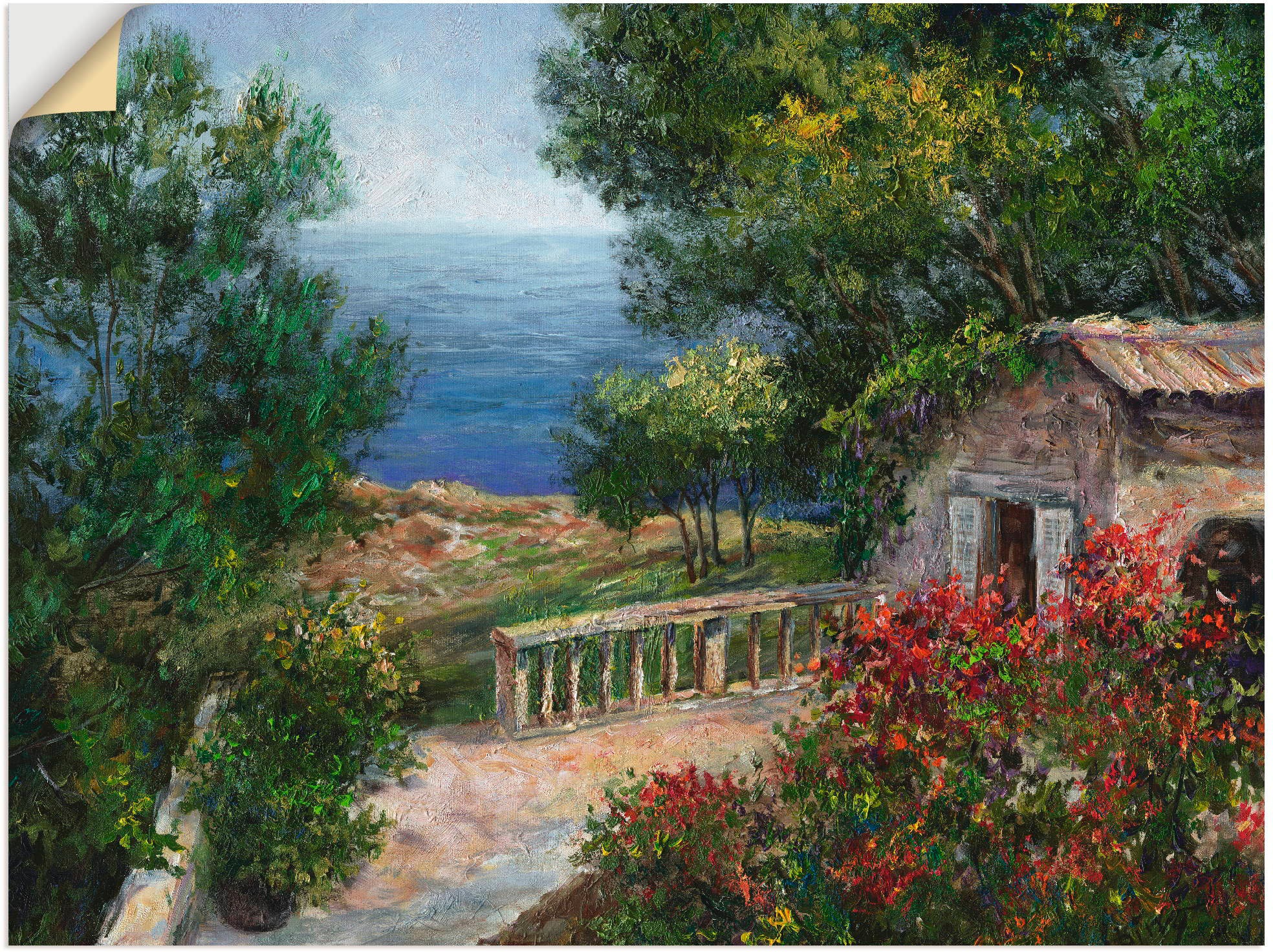 Image of Artland Wandbild »Toskana I«, Europa, (1 St.), in vielen Grössen & Produktarten - Alubild / Outdoorbild für den Aussenbereich, Leinwandbild, Poster, Wandaufkleber / Wandtattoo auch für Badezimmer geeignet bei Ackermann Versand Schweiz