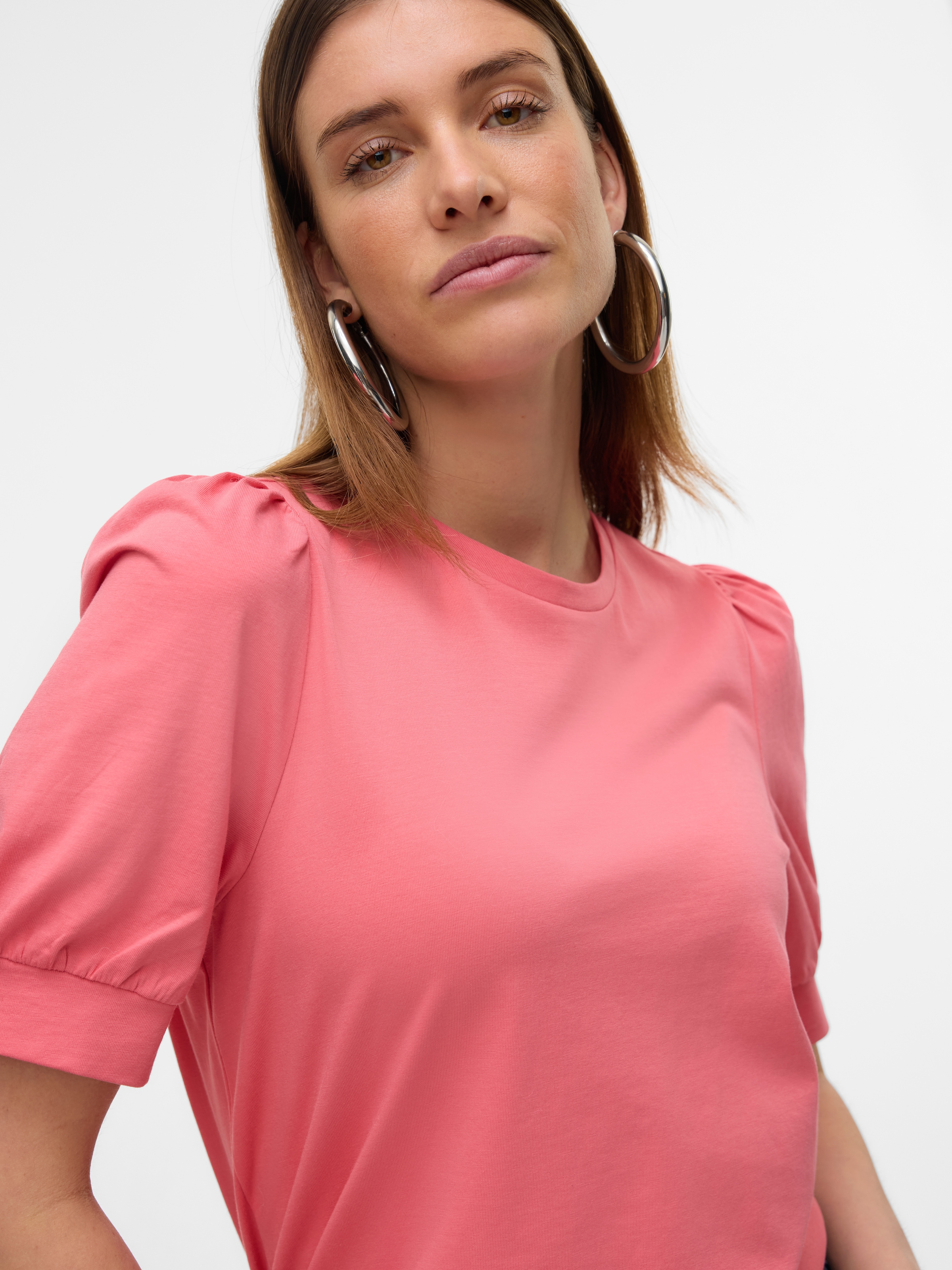 Vero Moda »VMKERRY 2/4 O-NECK TOP VMA JRS NOOS« mit Rundhalsausschnitt