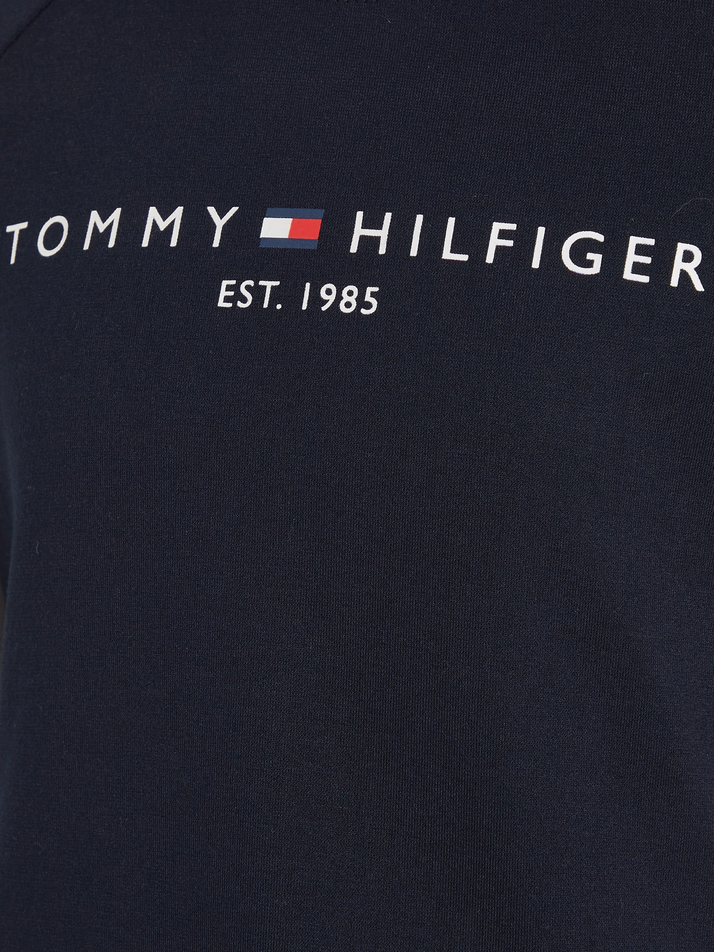 Tommy Hilfiger A-Linien-Kleid »PUNTO FIT & FLARE DRESS SS«, Kinder bis 16 Jahre mit Logoschriftzug